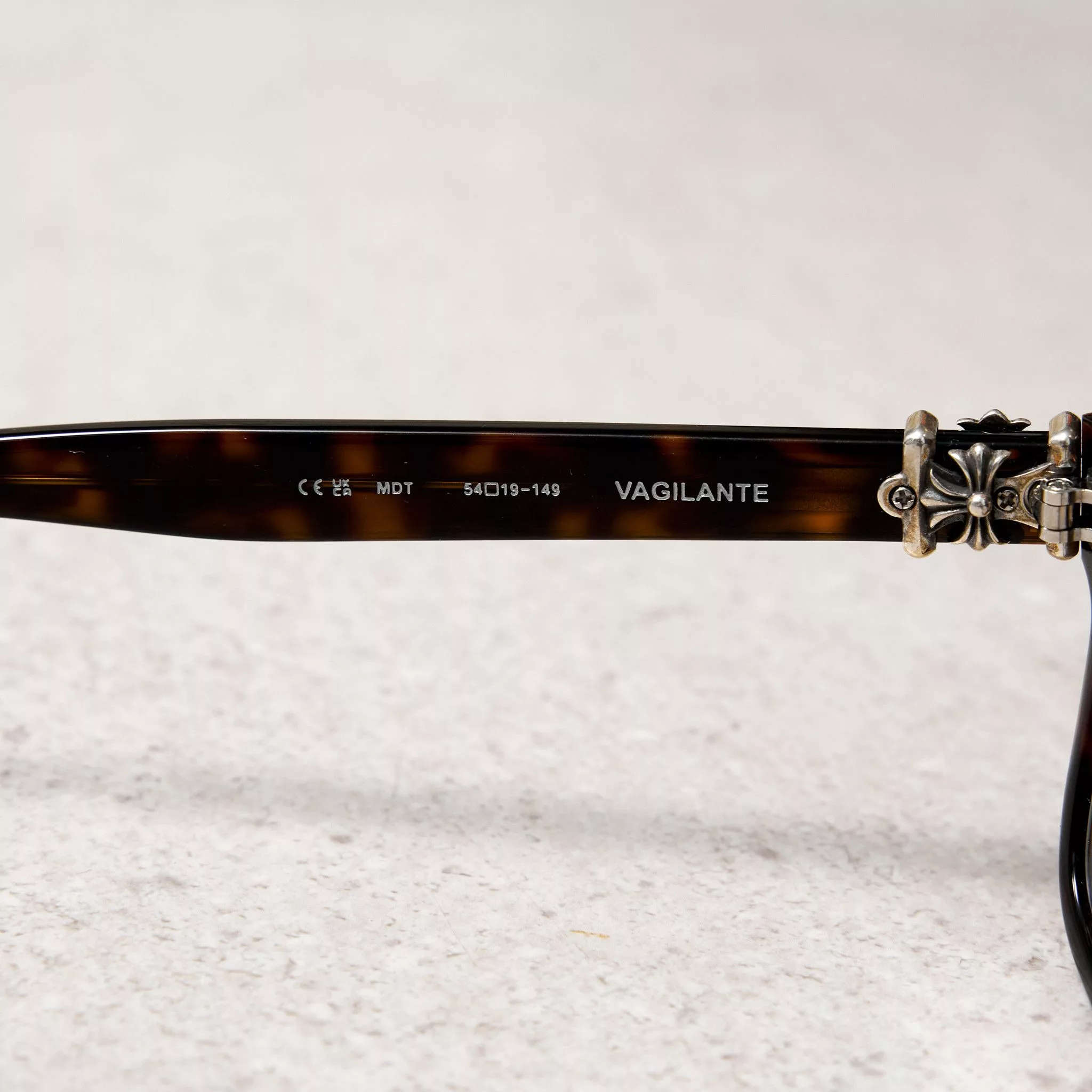 Chrome Hearts Glasses CHROME HEARTS VAGILANTE MIDNIGHT TORTOISE Brown