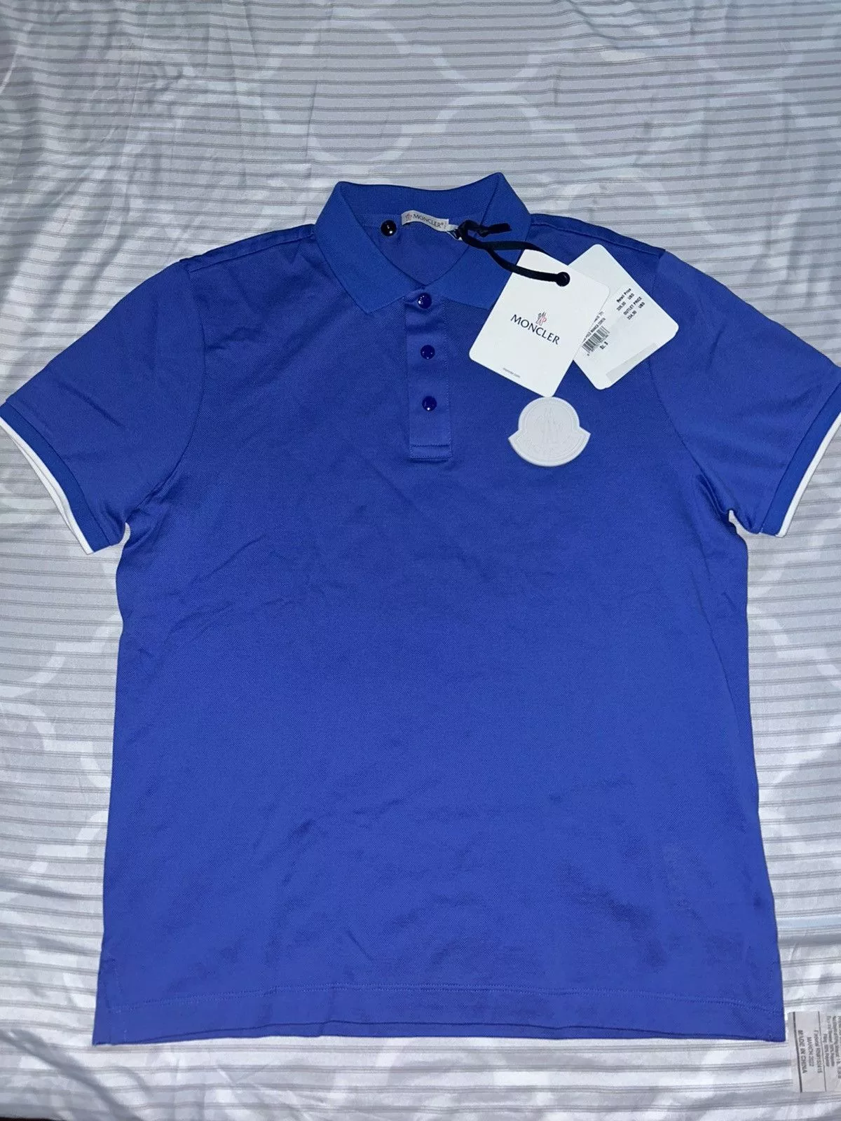 Moncler Polos Moncler Shirt Blue