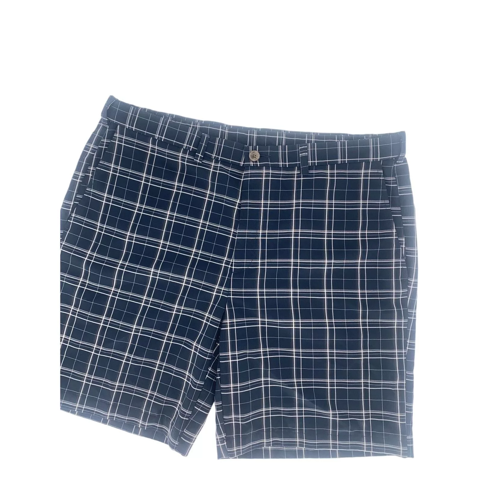 Izod Shorts IZOD Mens plaid Golf Shorts. Blue
