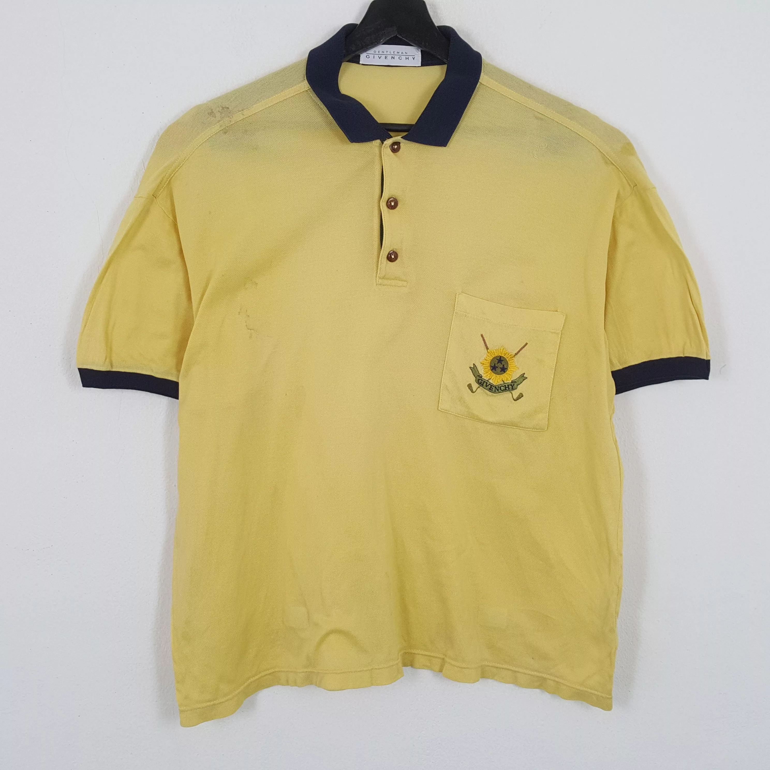 Givenchy Polos Givenchy × Vintage GENTLEMEN GIVENCHY Casual Collar Polos Yellow