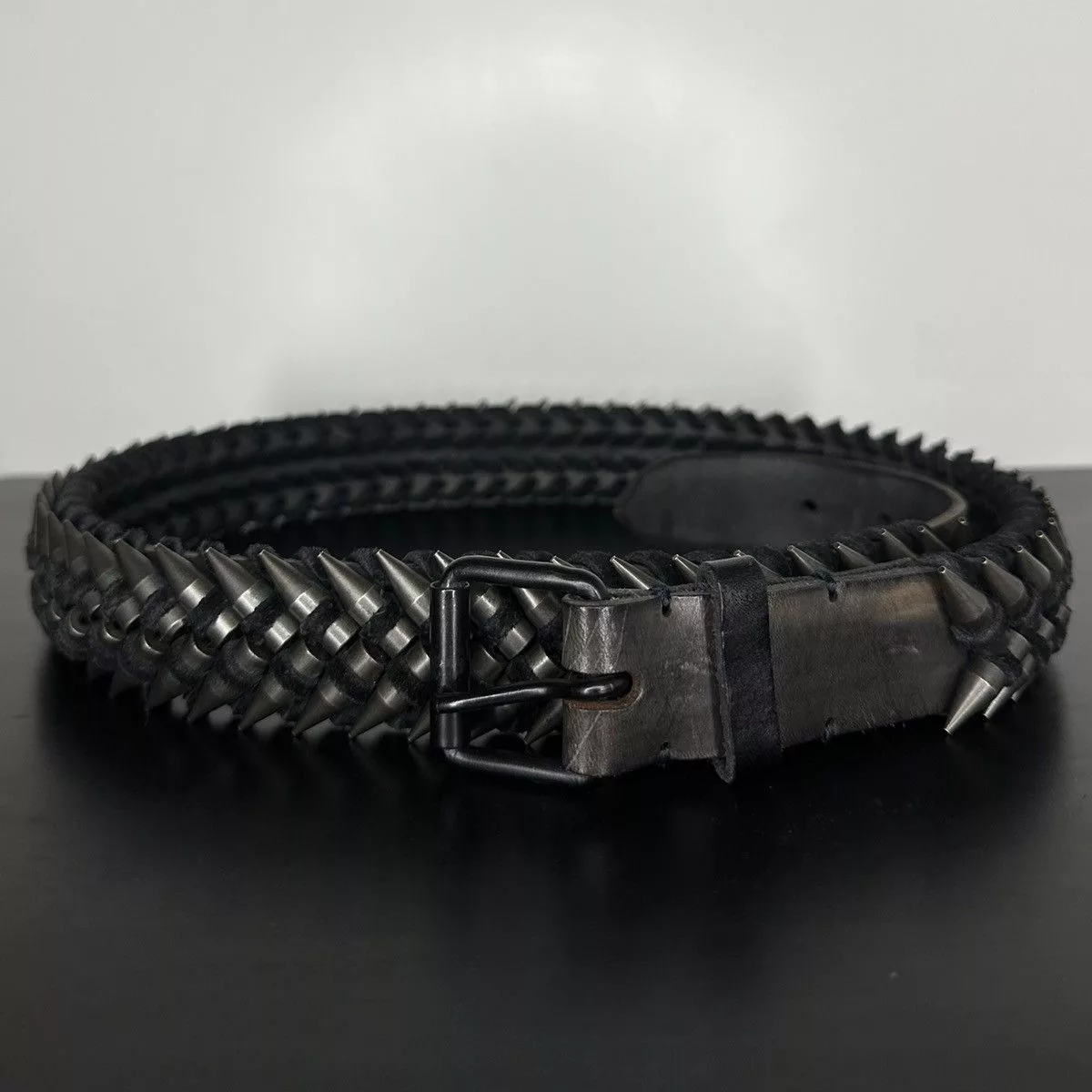 Balmain Belts Balmain SS/10 Decarnin Bullet Belt Black