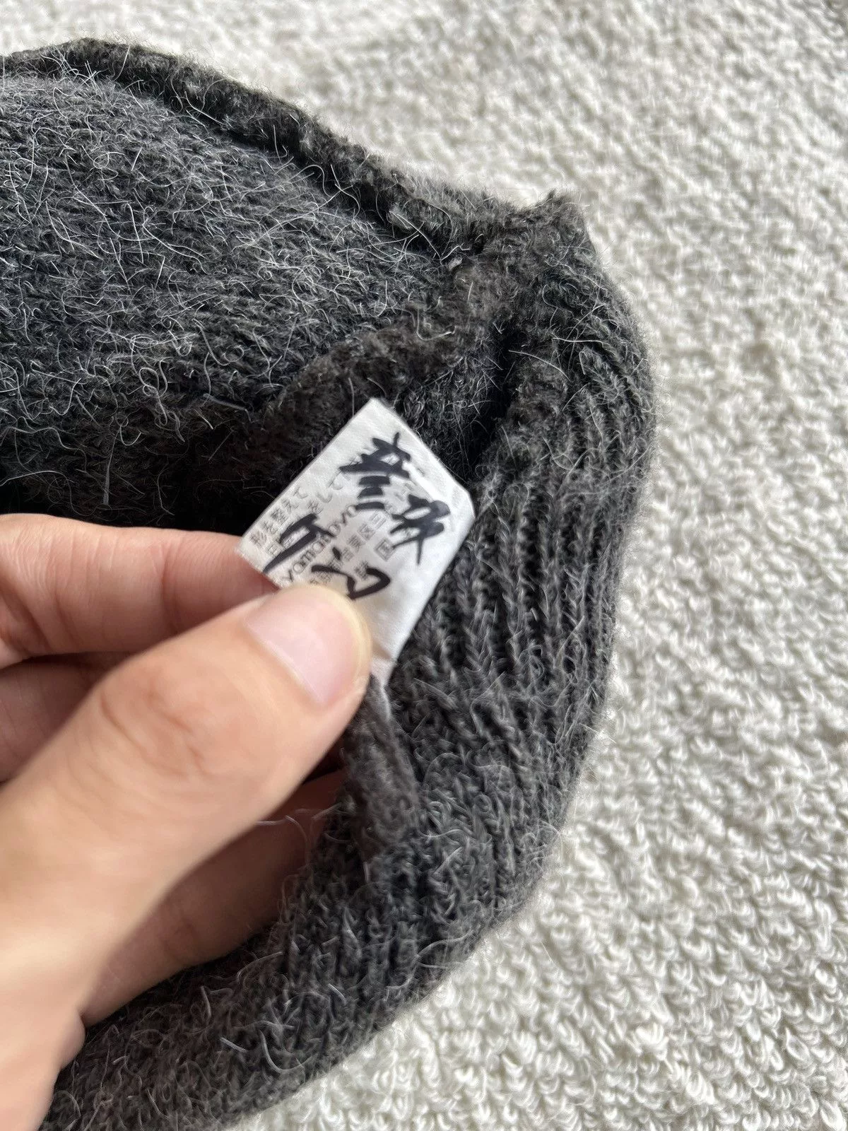Van Hats Vintage Vans Fur Rabbit Beanie hats Gray Streetwear
