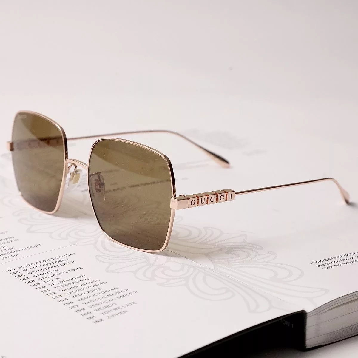 Gucci Sunglasses GUCCI GG1434S SUNGLASSES Gold