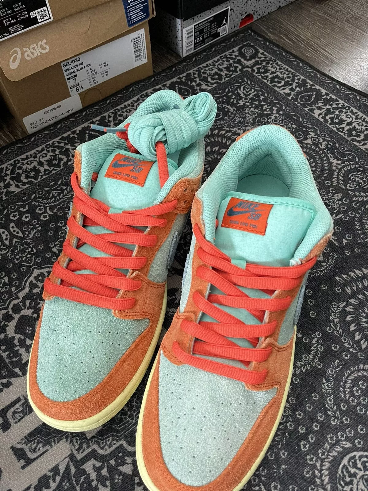 Nike Low Top Sneakers Nike Dunk Low ‘Orange Emerald Rise’