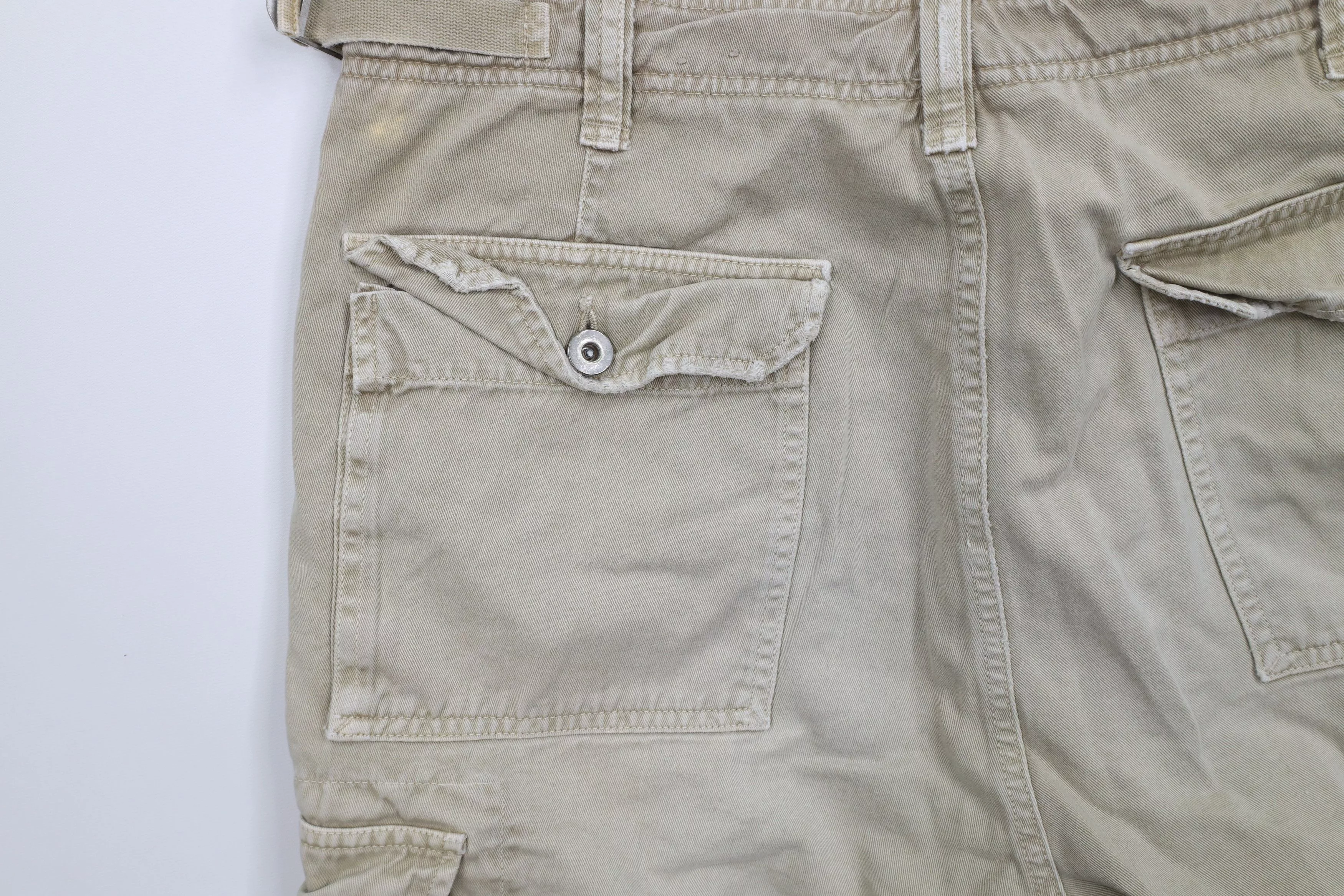 American Eagle Outfitters Shorts American Eagle Outfitters × Vintage Vintage American Eagle Outfitters Surplus Cargo Shorts Beige