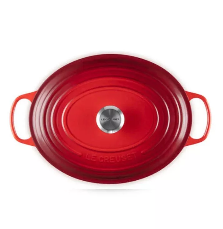 8 qt Signature Oval Dutch Oven - Cerise