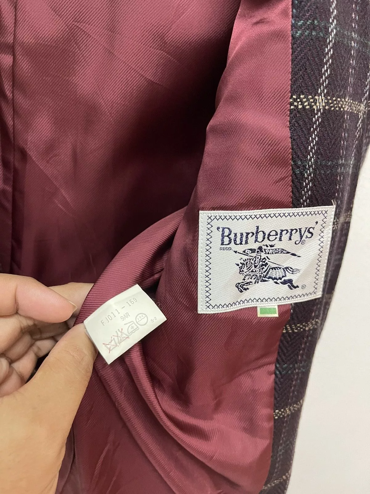 Burberry Jackets Burberry × Vintage VINTAGE CHECK BURBERRY JACKET COAT Red