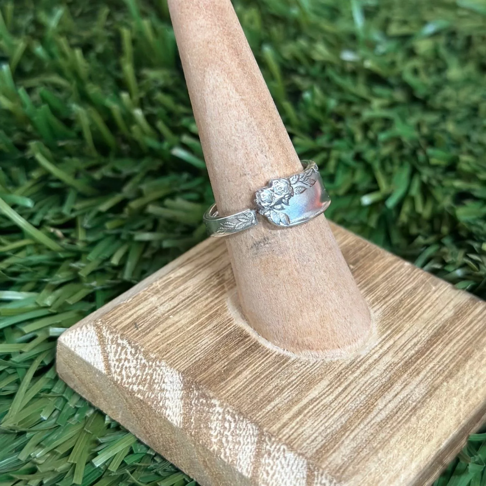 Handmade Rings Handmade Floral Ring size 9 Silver