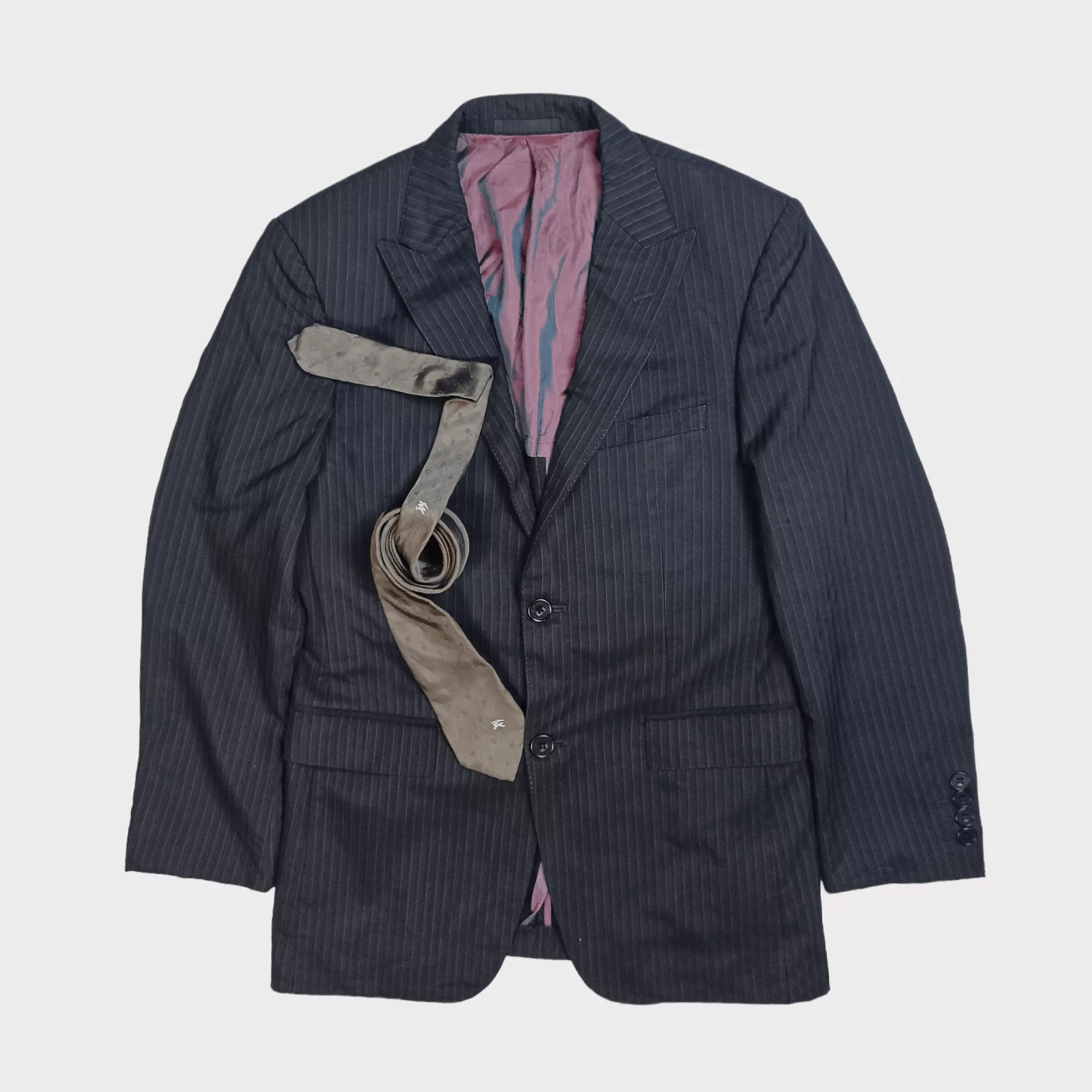 Burberry Blazers Burberry × Japanese Brand 📦 BUNDLING BLAZER + TIE BURBERRY BLACK LABEL Multi Luxury