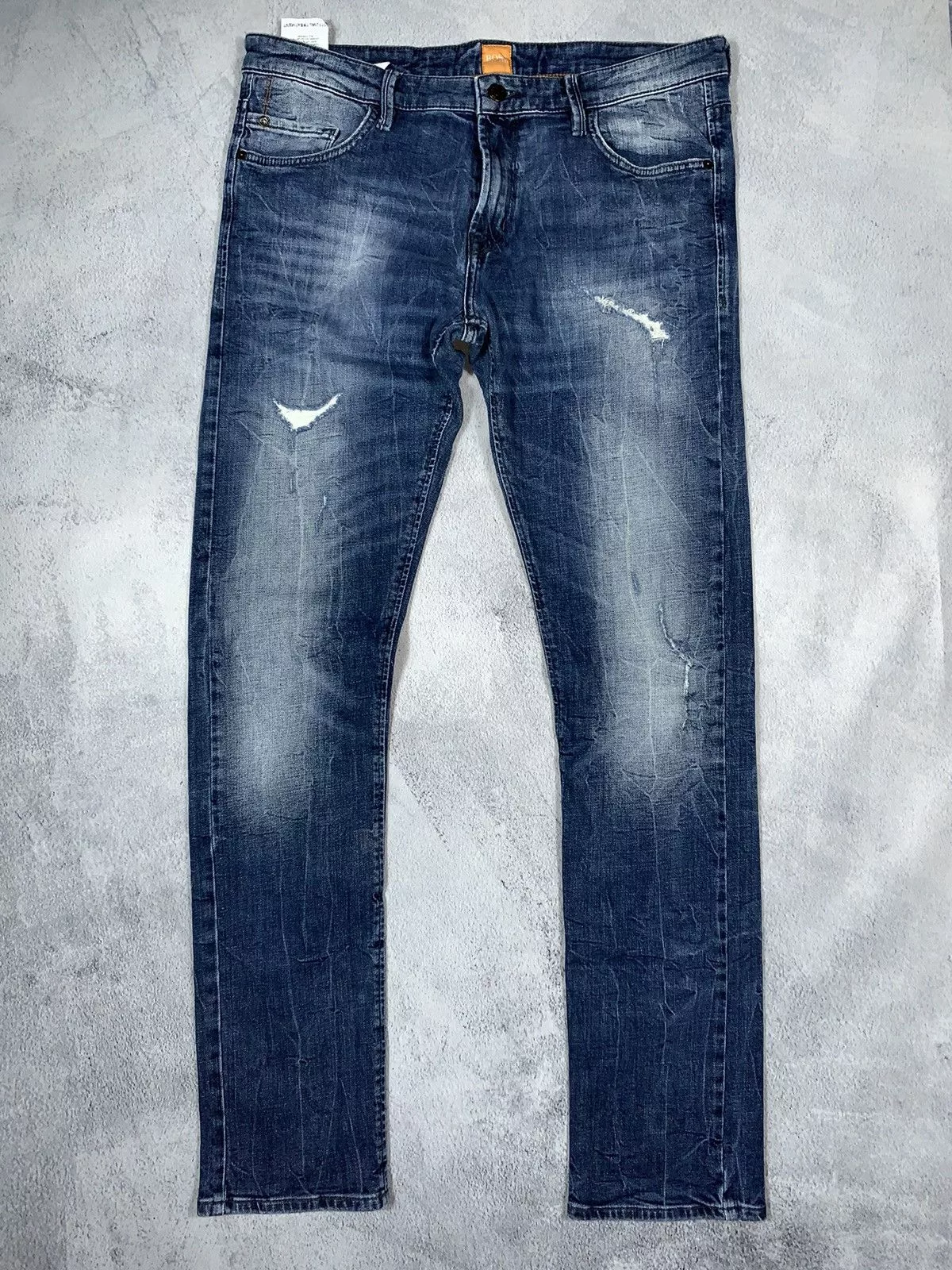 Hugo Boss Denim Hugo Boss × Vintage Vintage Y2K Hugo Boss distressed faded denim streetwear 34 Blue