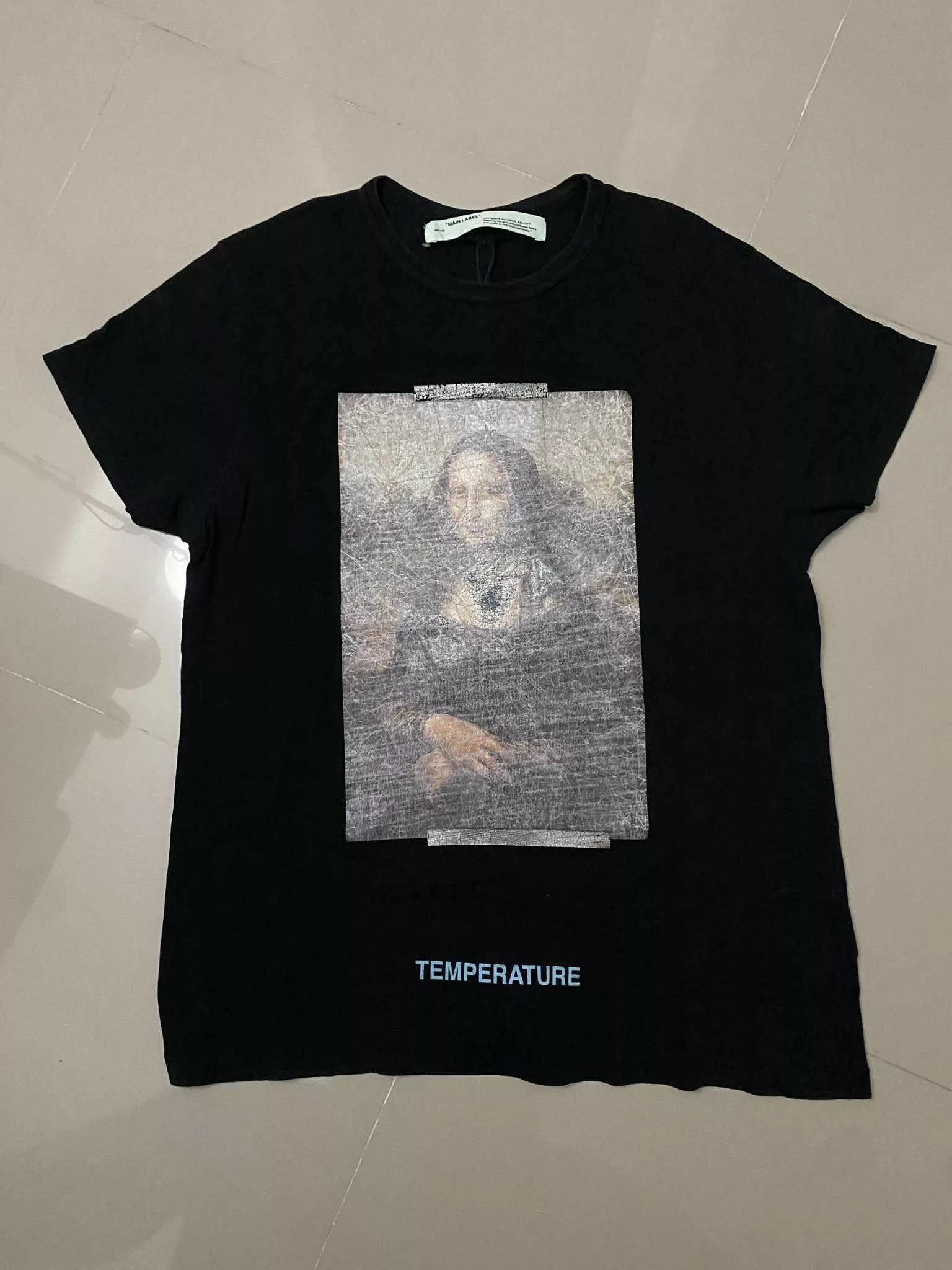 Off-White Short Sleeve T Shirts SS18 Off-White Mona Lisa Tee Black