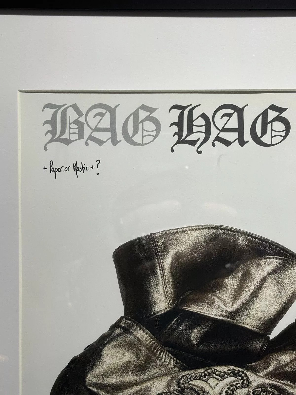 Chrome Hearts Miscellaneous *Chrome Hearts* ‘Bag Hag’ Framed Poster Multi Luxury