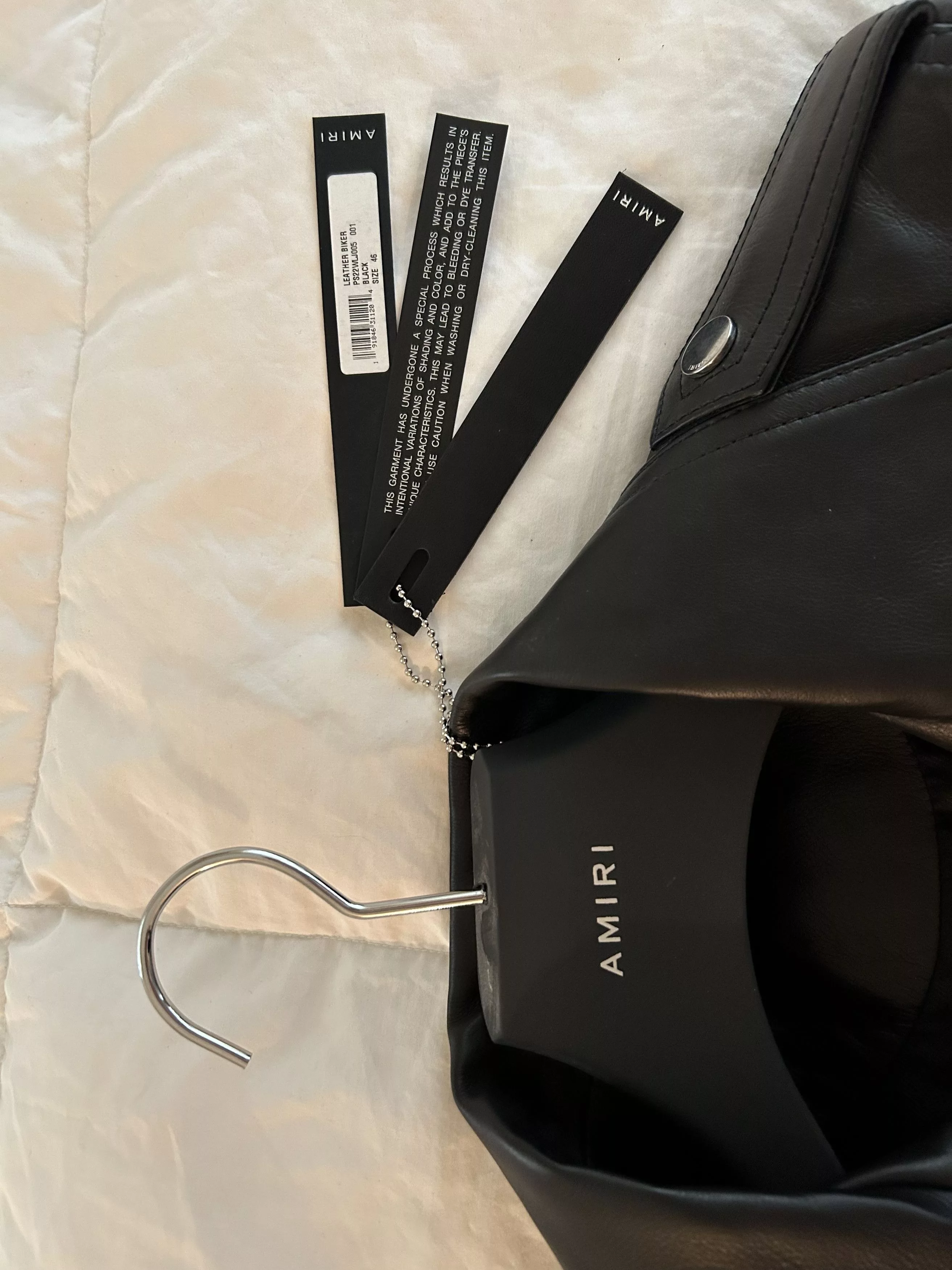 Amiri Leather Jackets Amiri Leather Biker Black