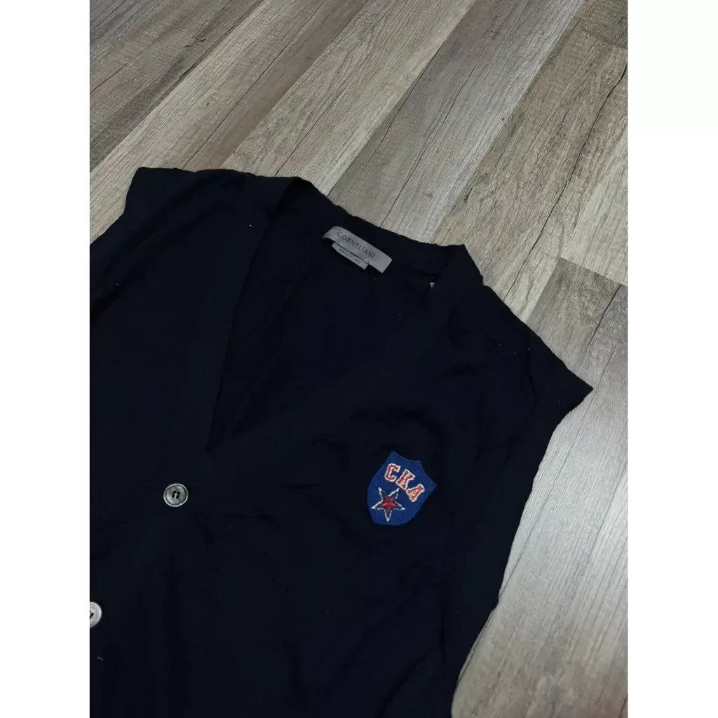 Corneliani Vests Corneliani Vest Wool Size: 54 fit L/XL Blue