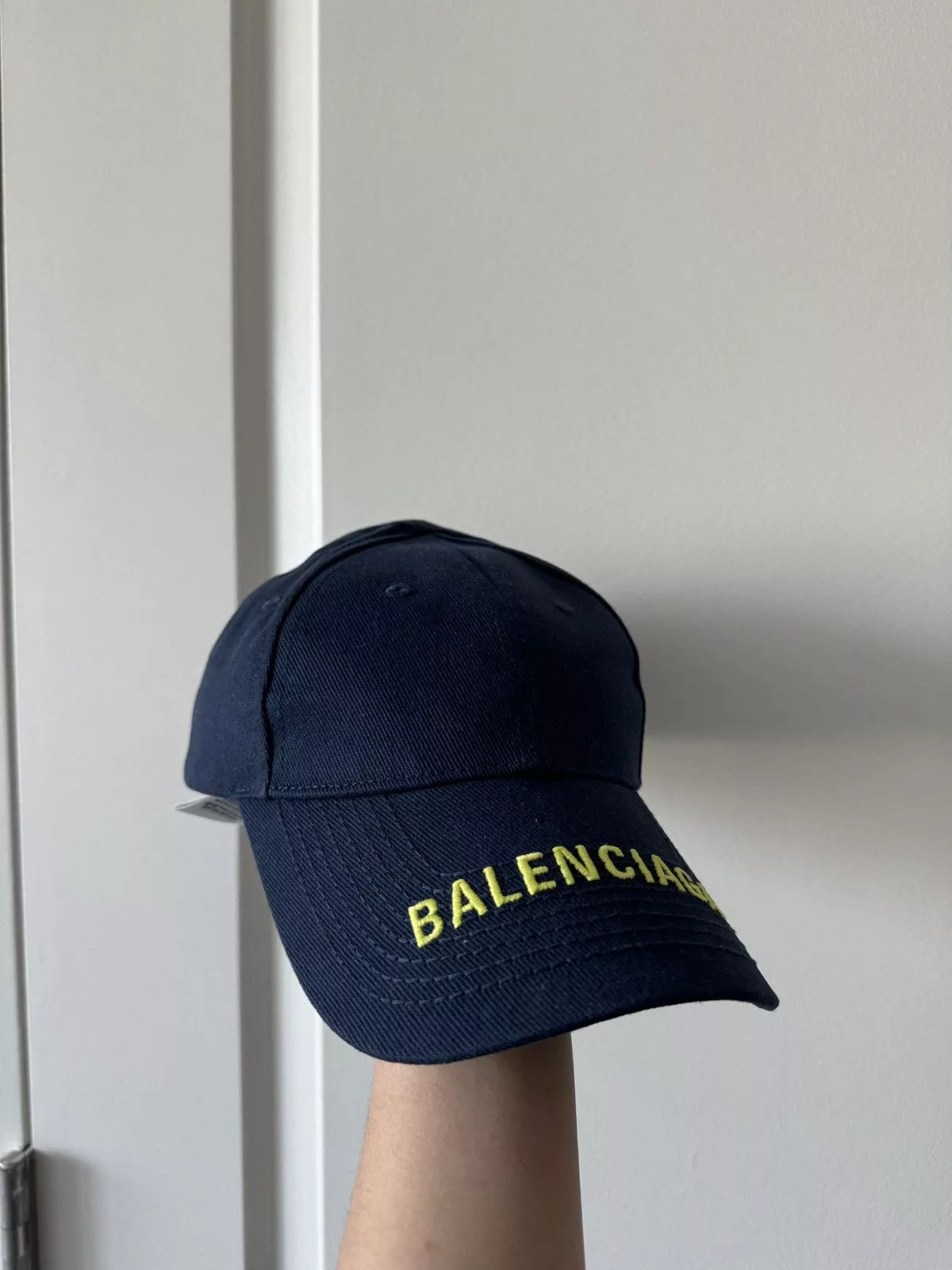 Balenciaga Hats Balenciaga logo baseball cap Blue