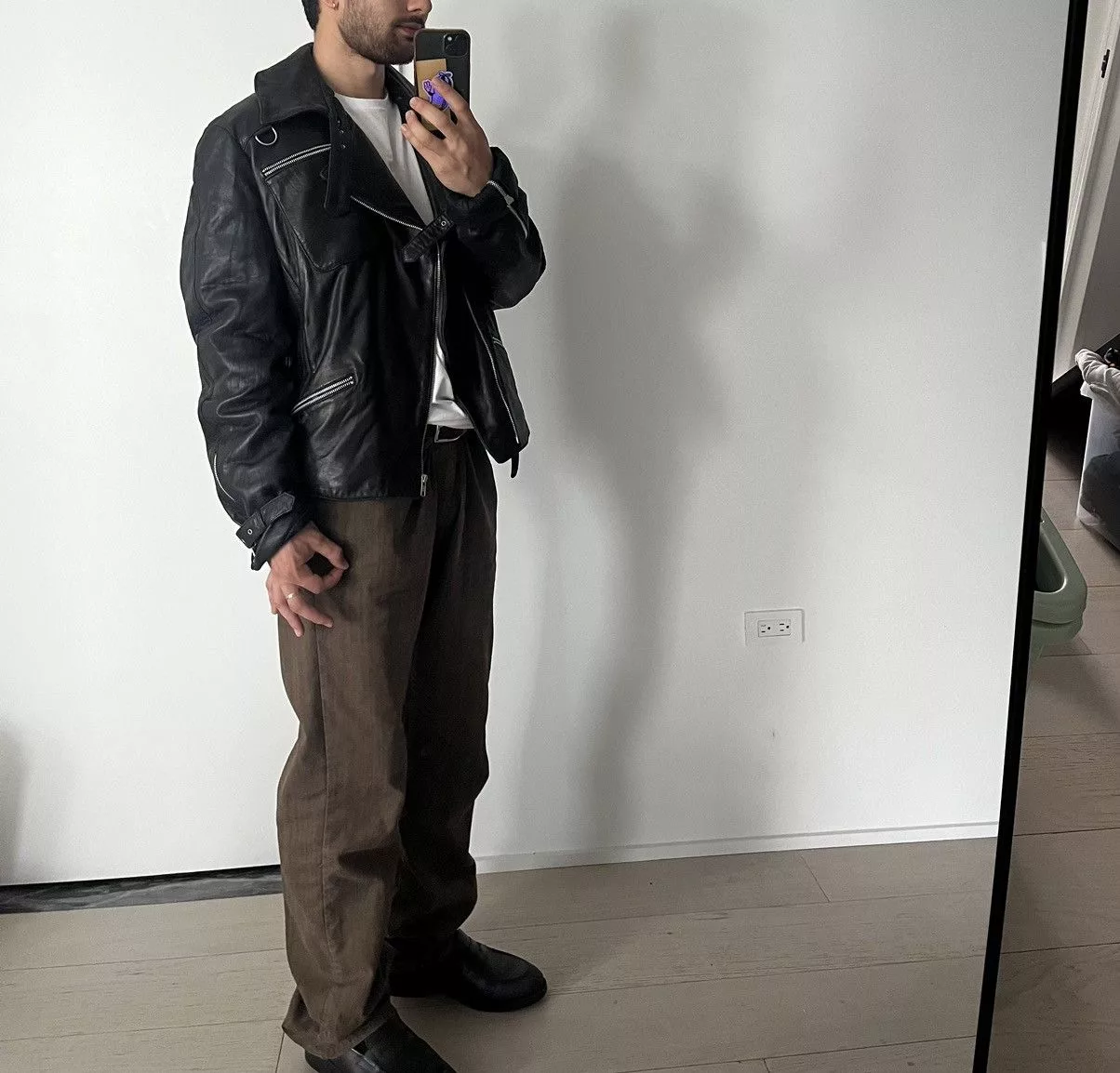 Vintage Leather Jackets Very vintage jacket Black