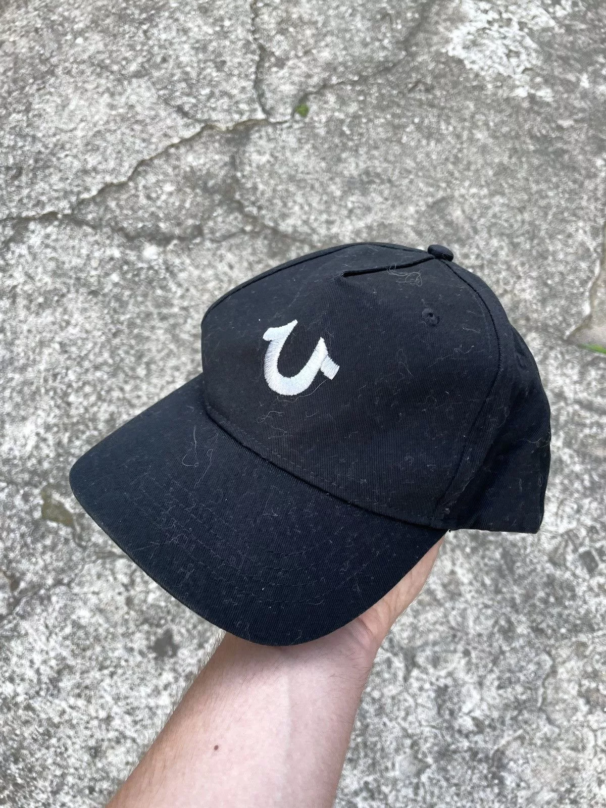 True Religion Hats True Religion × Vintage Vintage Y2K True Religion Big Logo Cap Hat Black Streetwear