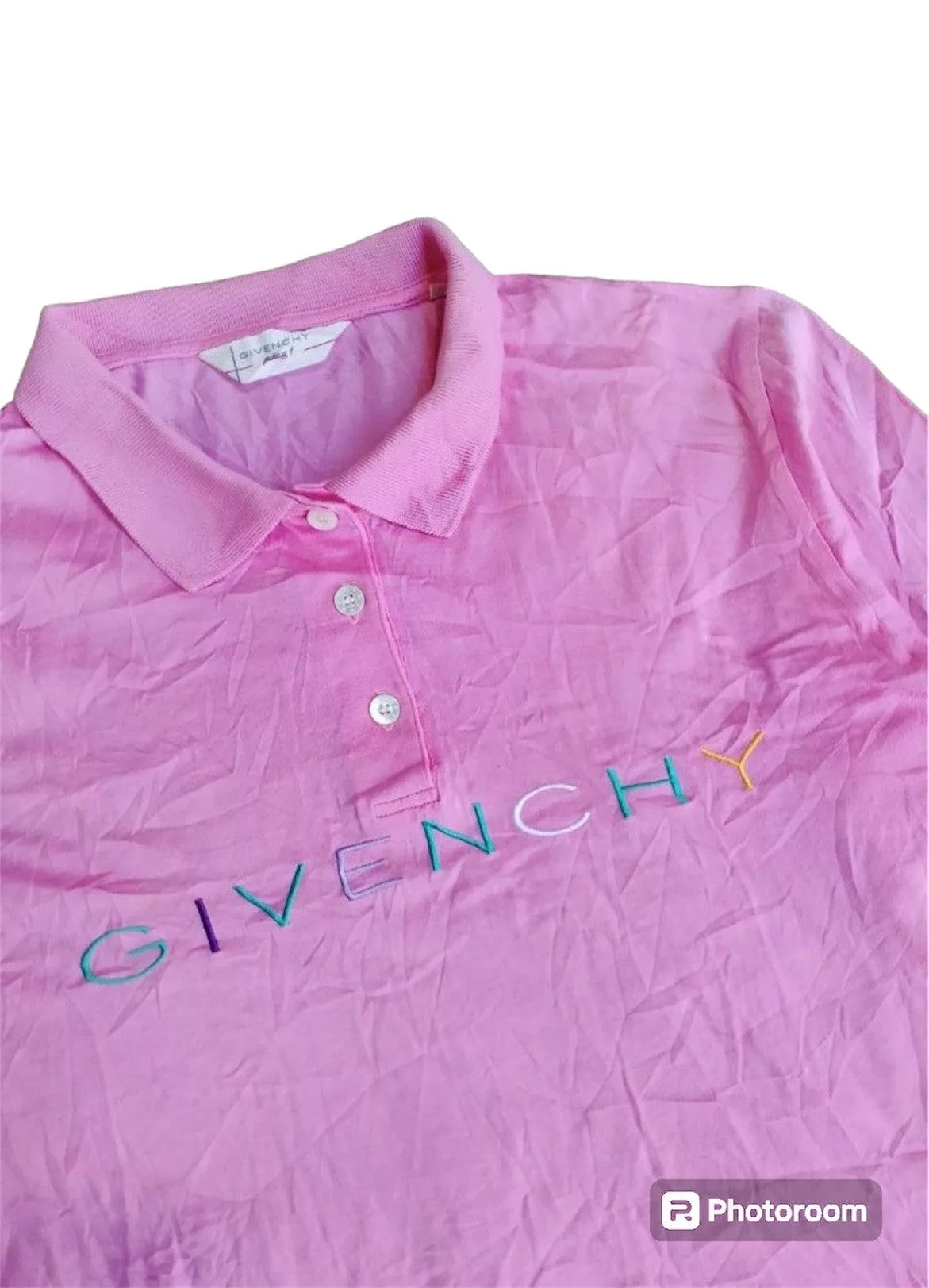 Givenchy Polos Vintage Givenchy Longsleeve Polo Shirt Pink
