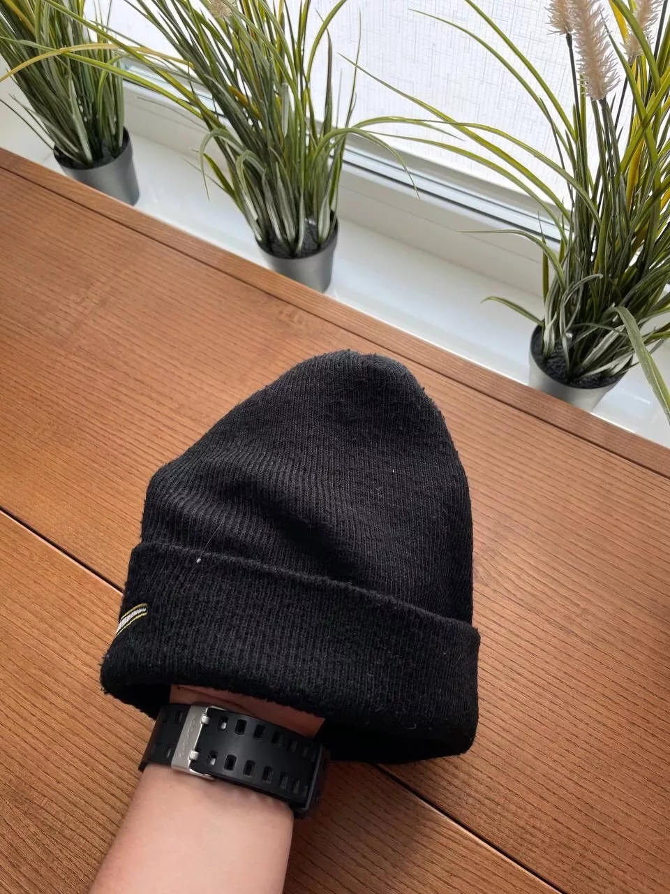 Nike Hats Nike × Vintage Vintage Nike Y2K 90’s Big Swoosh Logo Black Hat Beanie OS Streetwear