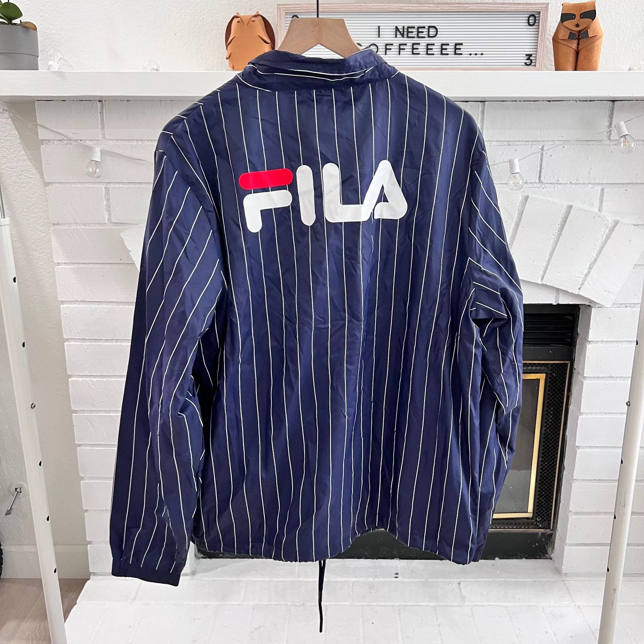 Fila Light Jackets Fila Stripe Logo Coach Jacket Multi