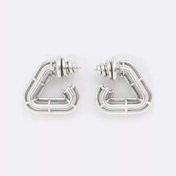 Bottega Veneta Earrings Bottega Veneta o1n1vont0724 Size : OS / Earrings in Silver