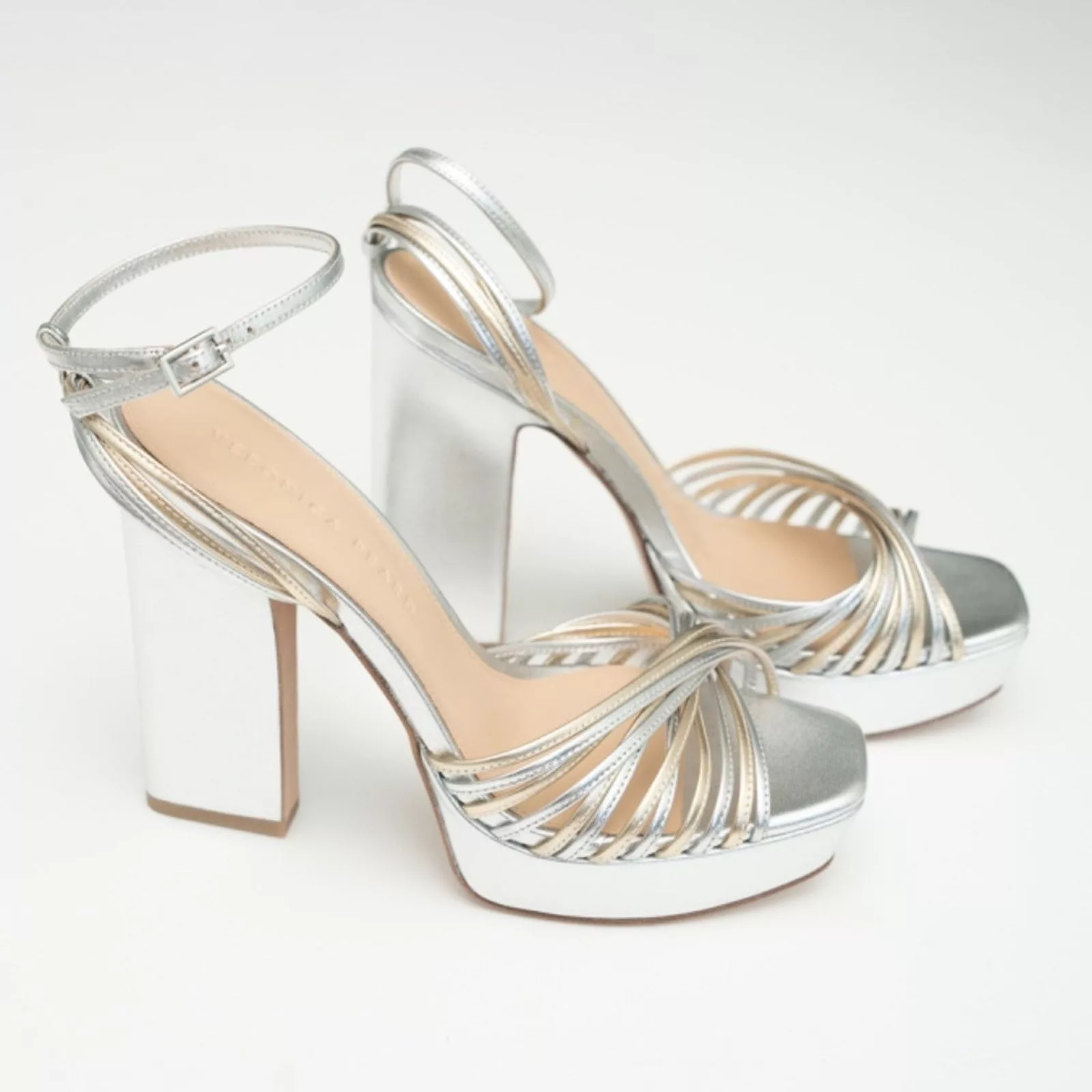 Veronica Beard Heels Veronica Beard. Silver Fletcher Heel.
