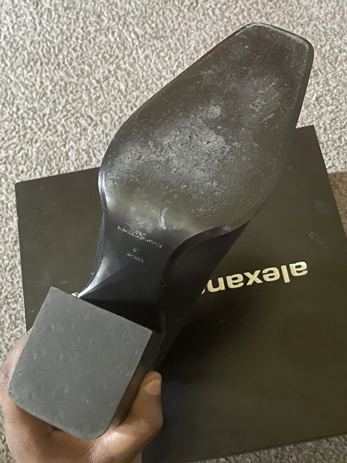 Alexander Wang Heels Alexander Wang Square Boot Black