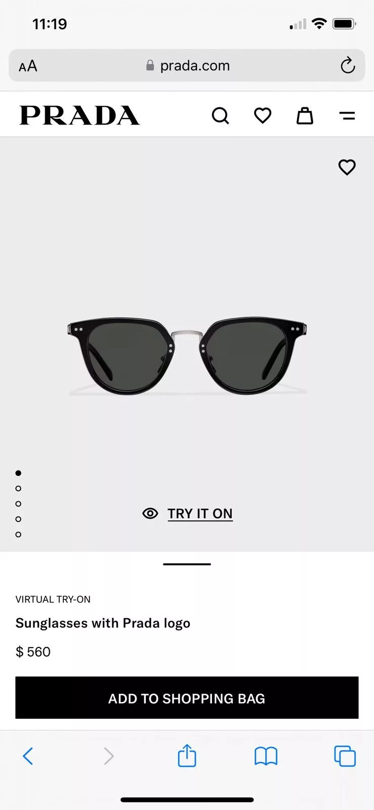 Prada Sunglasses Black