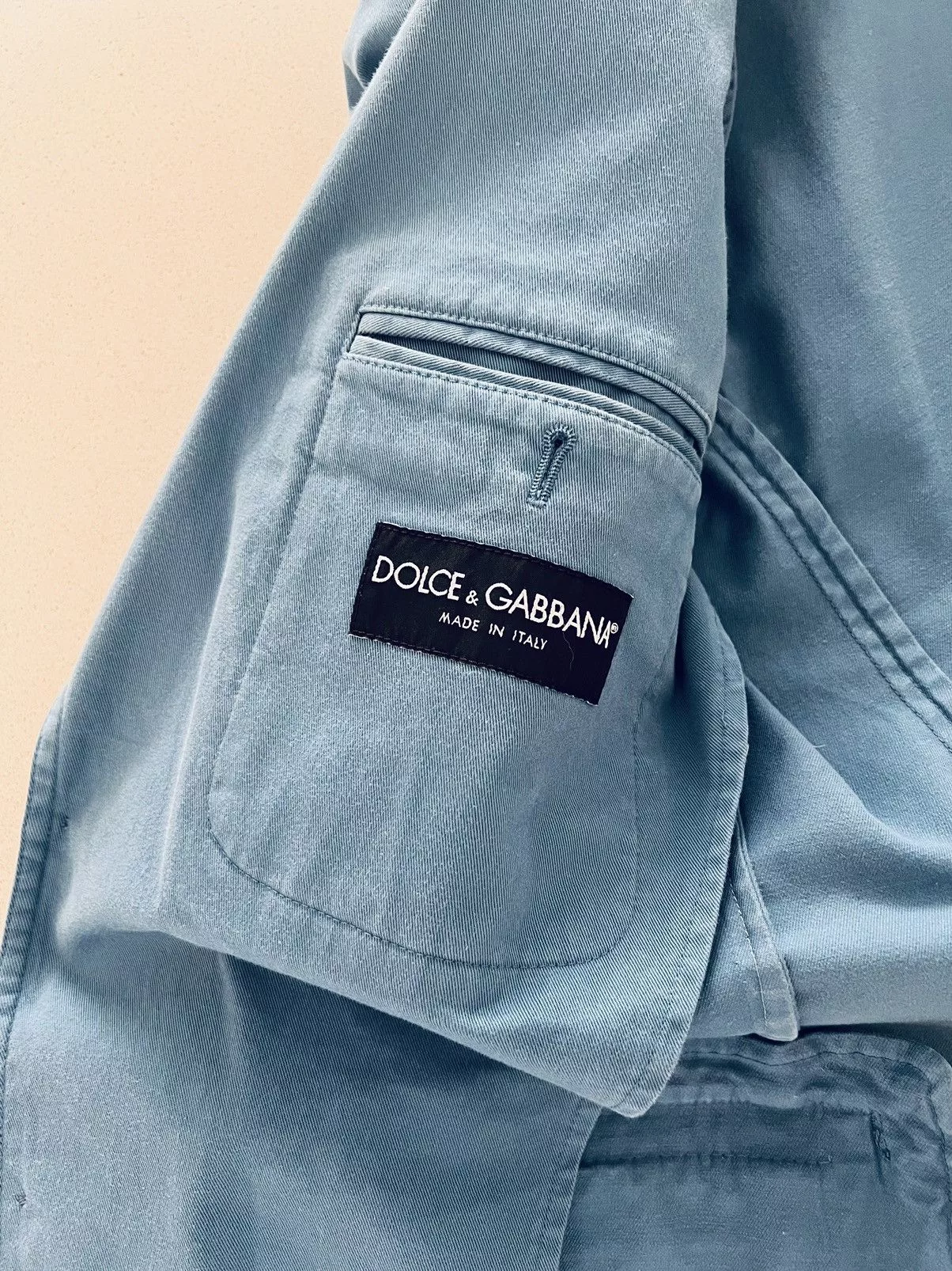 Dolce & Gabbana Light Jackets Dolce & Gabbana cotton jacket Blue