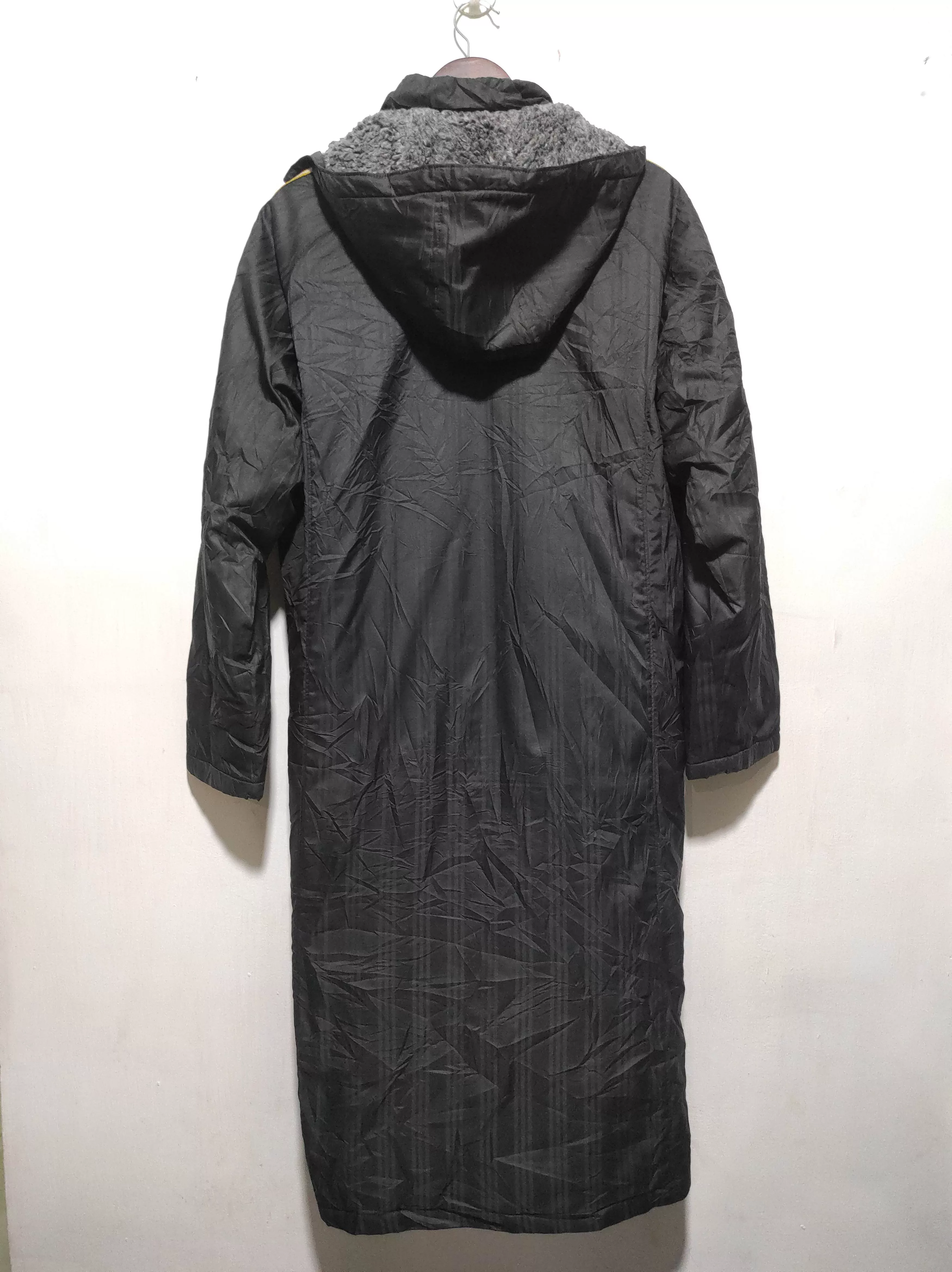Adidas Heavy Coats Vintage Adidas Long Jacket Black