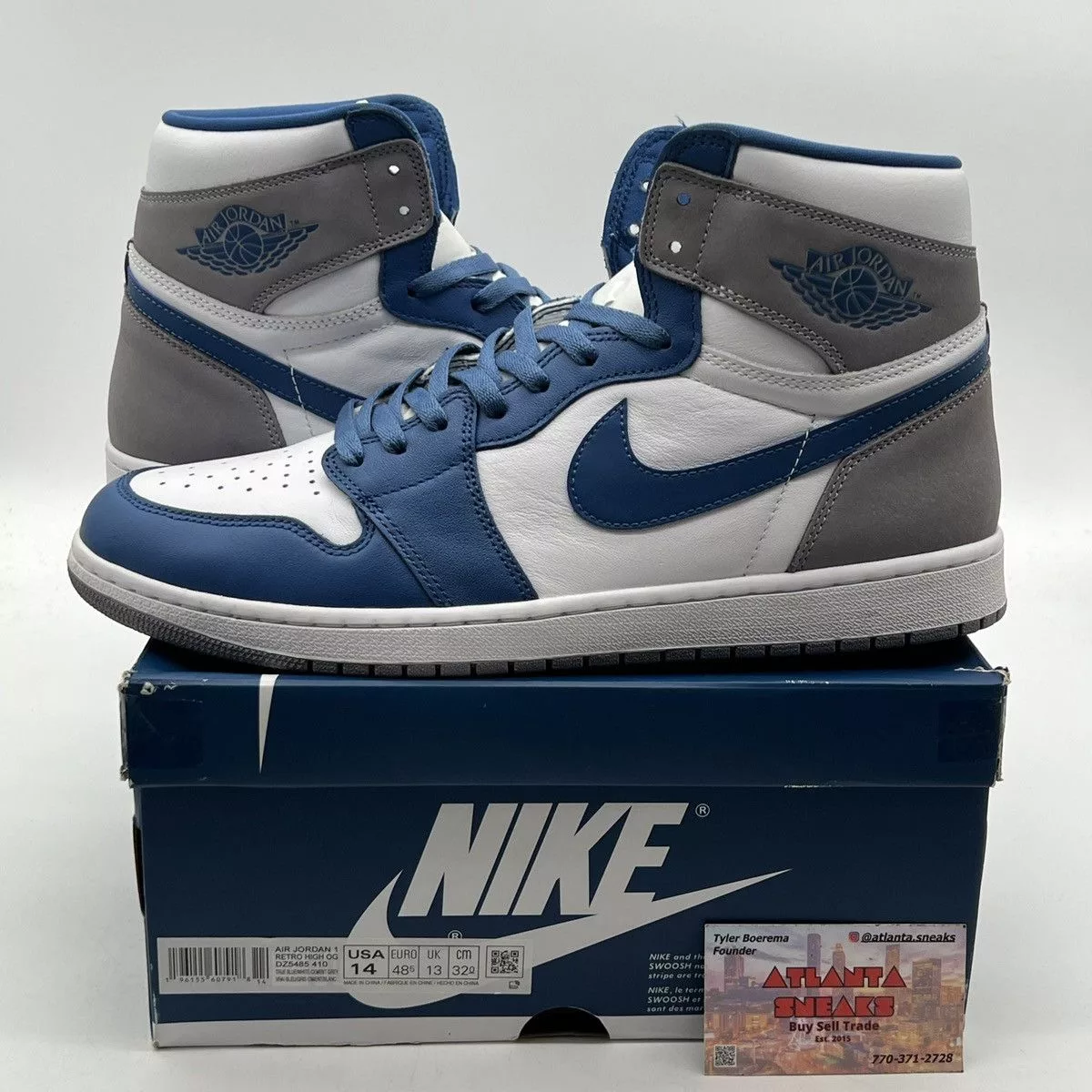 Nike Hi Top Sneakers Nike Air Jordan 1 high true blue White