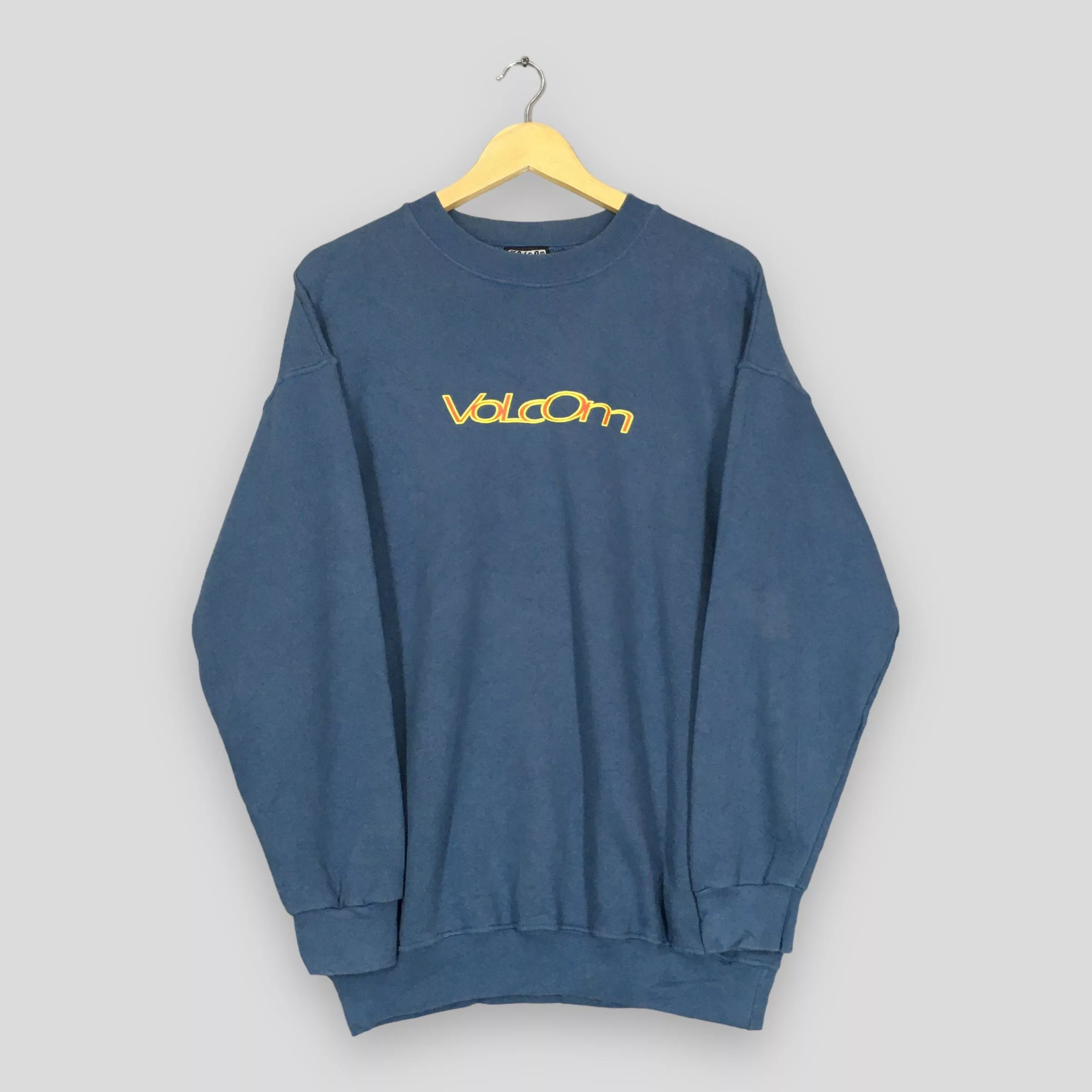 Vintage Sweatshirts Hoodies Vintage × Volcom Vintage Volcom Stone Skateboarding Sweatshirt Medium Blue