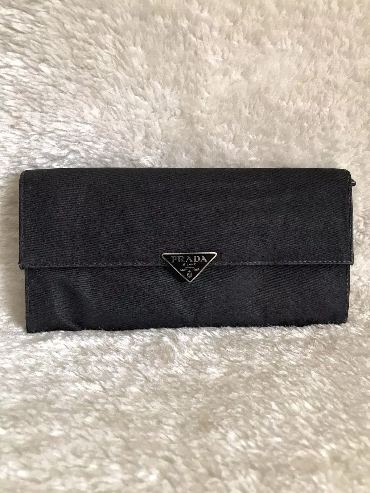 Prada Wallets Prada × Vintage PRADA Wallet Black Nylon Leather