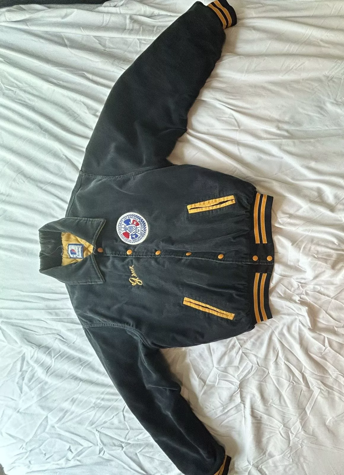 Rennoc Bombers Vintage Rennoc Jacket Varsity Blue