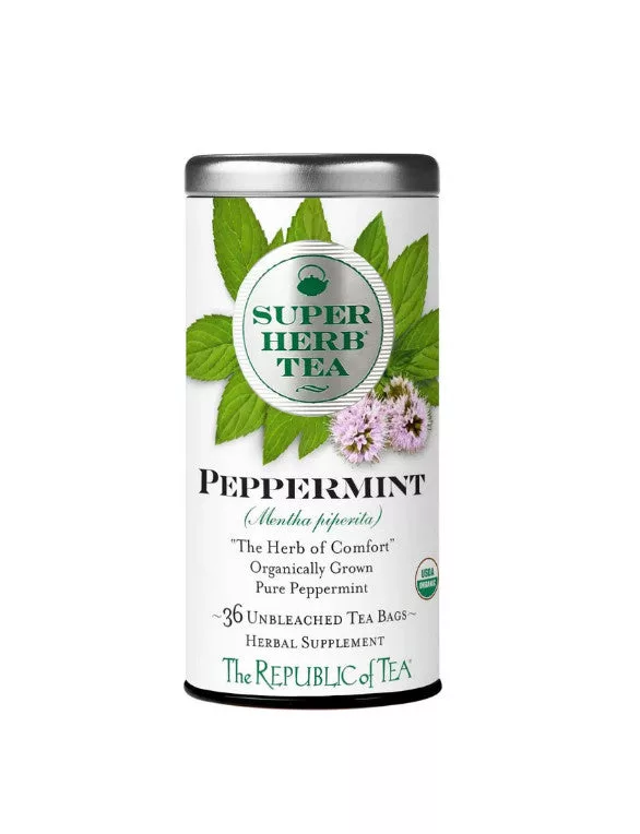 Organic Peppermint Super Herb Tea Bags 36