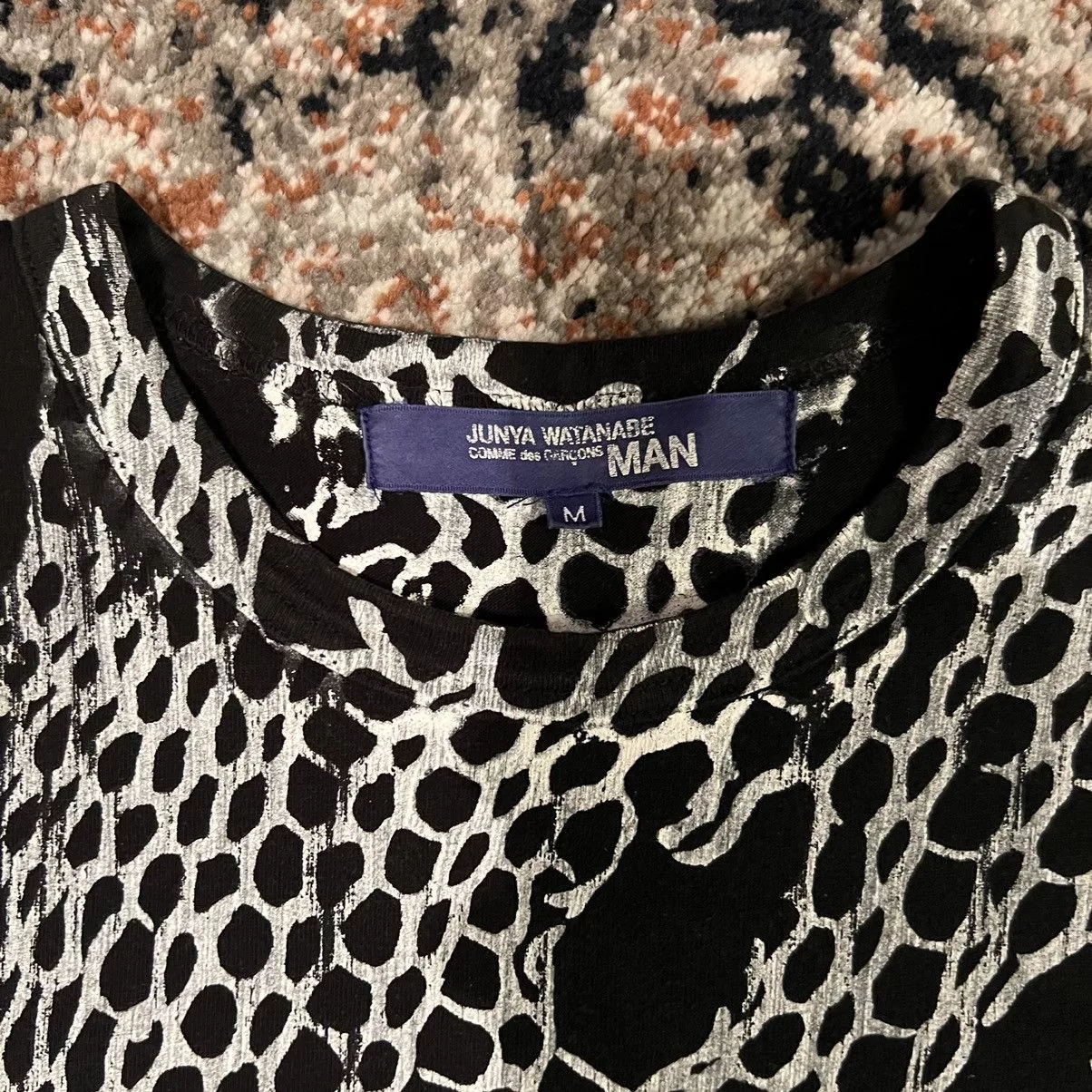 Comme des Garcons Short Sleeve T Shirts Comme des Garcons × Junya Watanabe Comme des garçons junya wantanabe Net print Tee Size:M(2003) Black