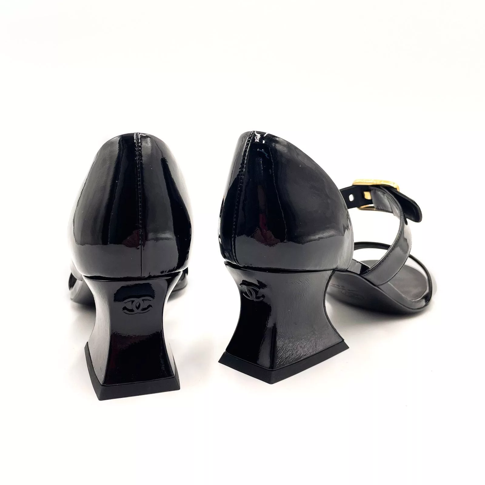 Chanel Heels Chanel Black Heel Sandals