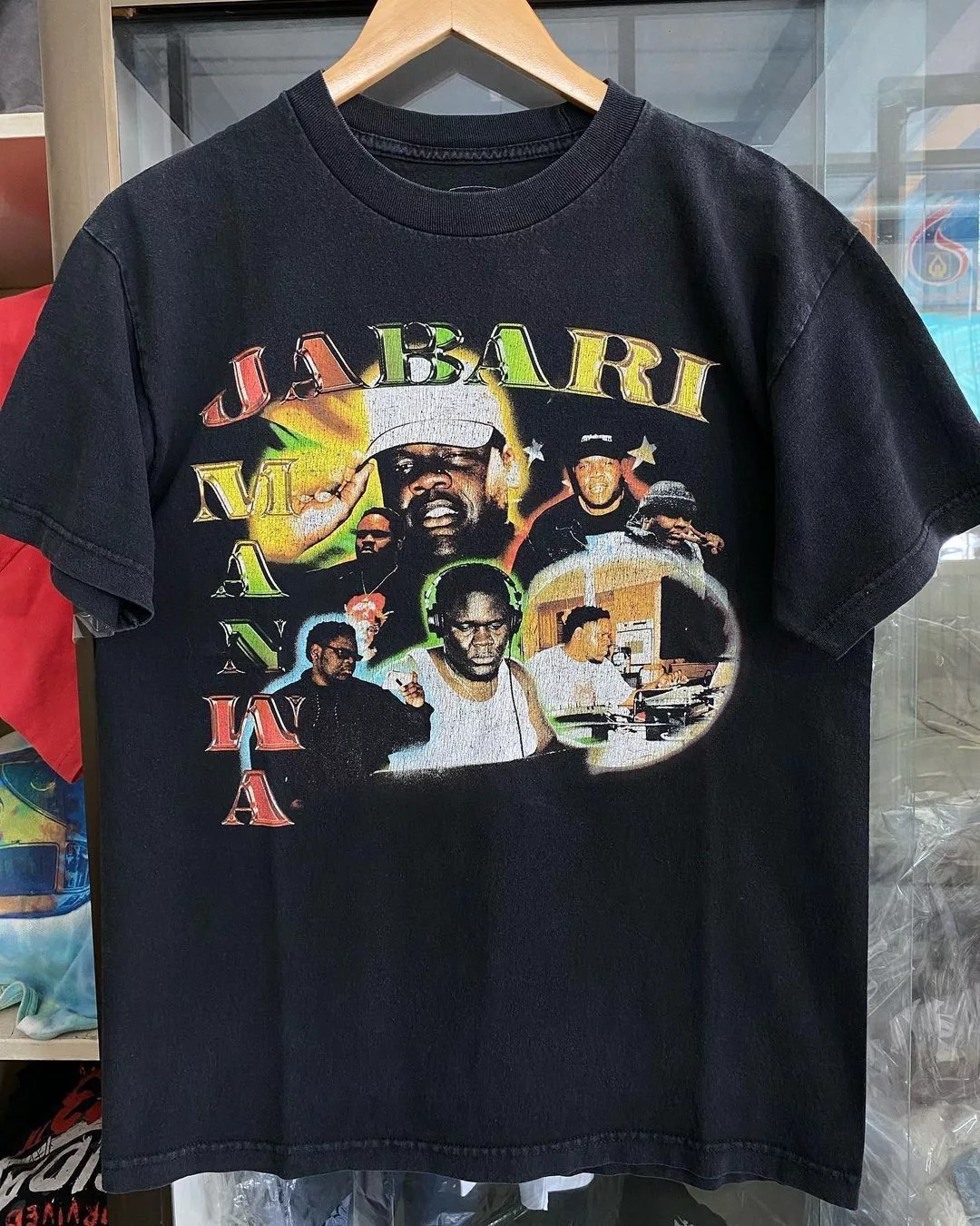 Brockhampton Short Sleeve T Shirts Brockhampton × Rap Tees BROCKHAMPTON Jabari Manwa T shirt Black Streetwear