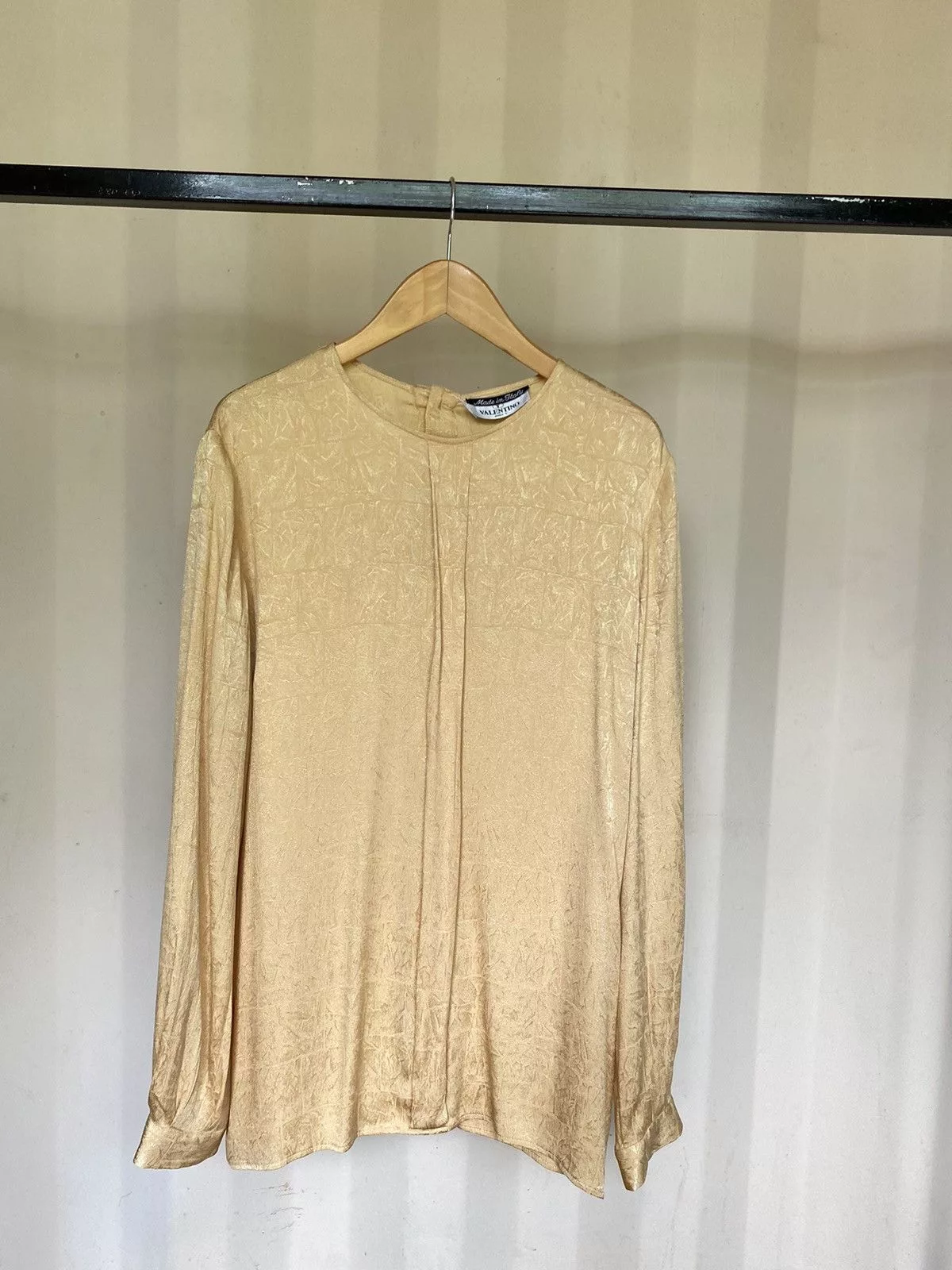 Valentino Blouses Valentino vintage silk blouse Yellow
