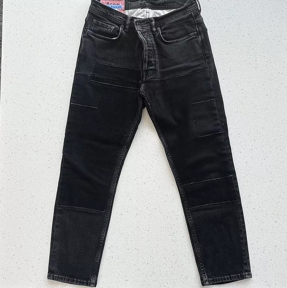 Acne Studios Denim Acne Studios Acne Bla Konst Patchwork Denim Black