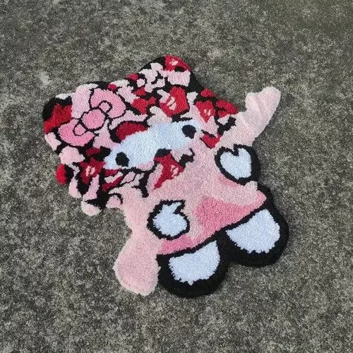 Other Miscellaneous Other Pink Cartoon Character Handmade Soft Rug Multi