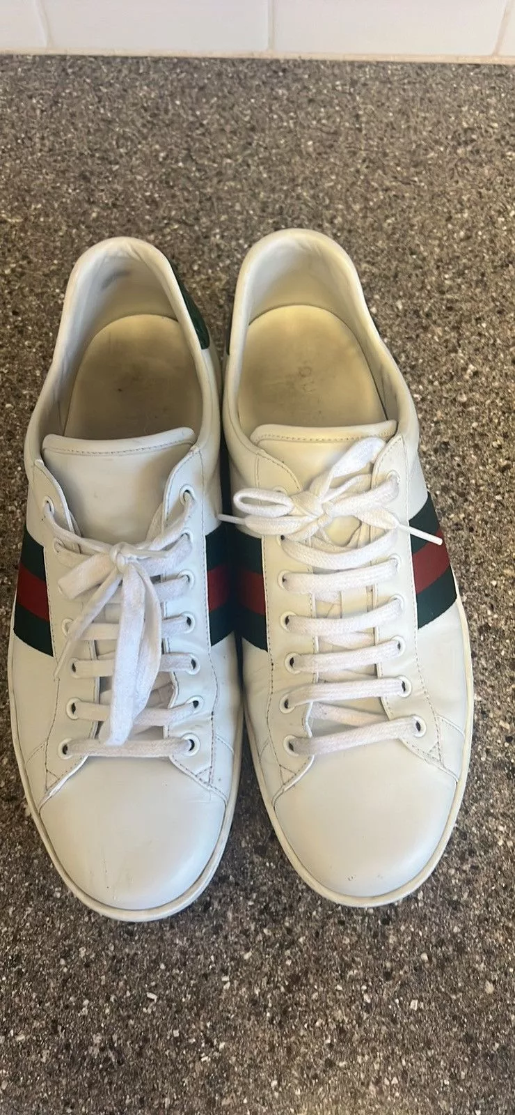 Gucci Low Top Sneakers Gucci Ace White