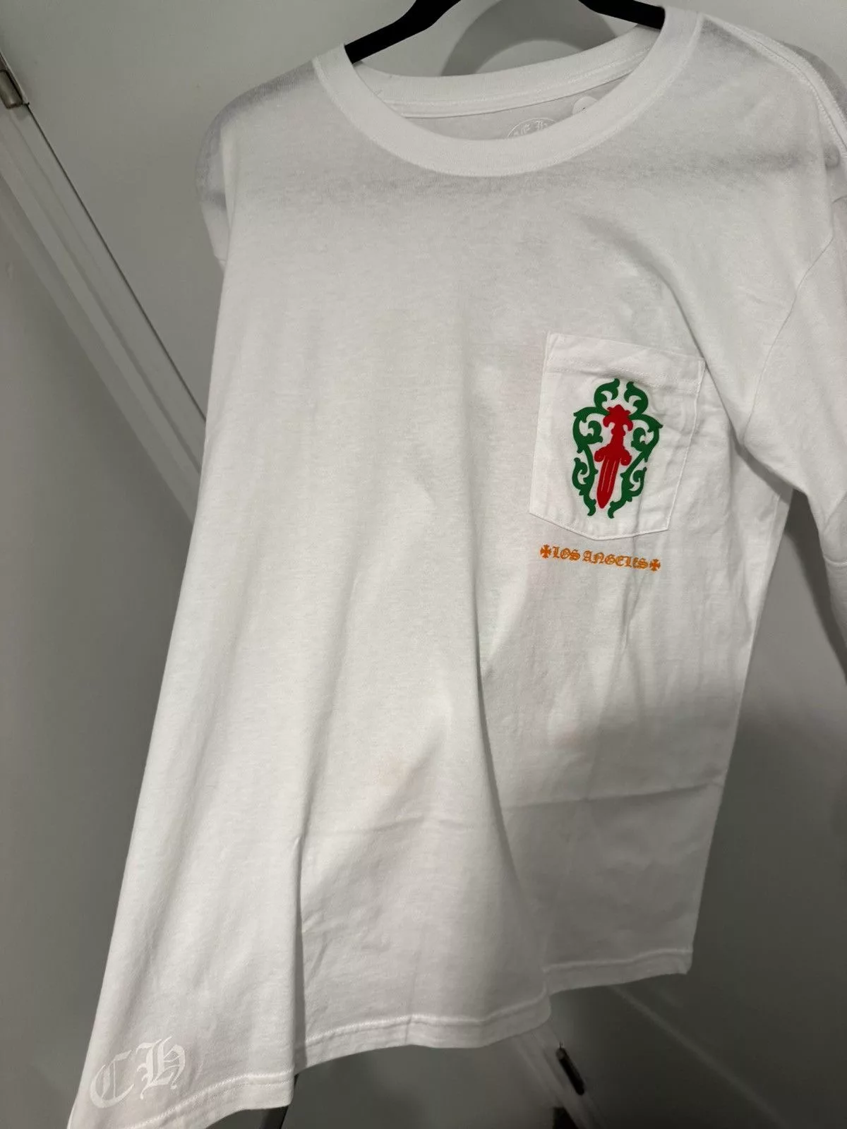 Chrome Hearts Long Sleeve T Shirts Chrome hearts Los Angeles long sleeve White