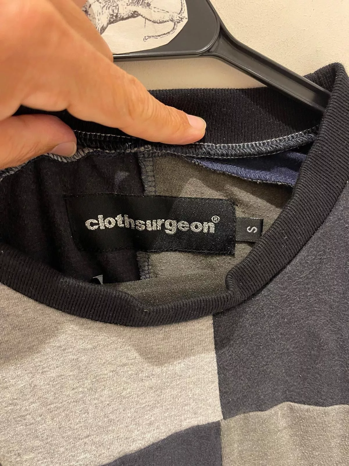clothsurgeon Long Sleeve T Shirts Clothsurgeon Patchwork Long Sleeve Tshirt Multi