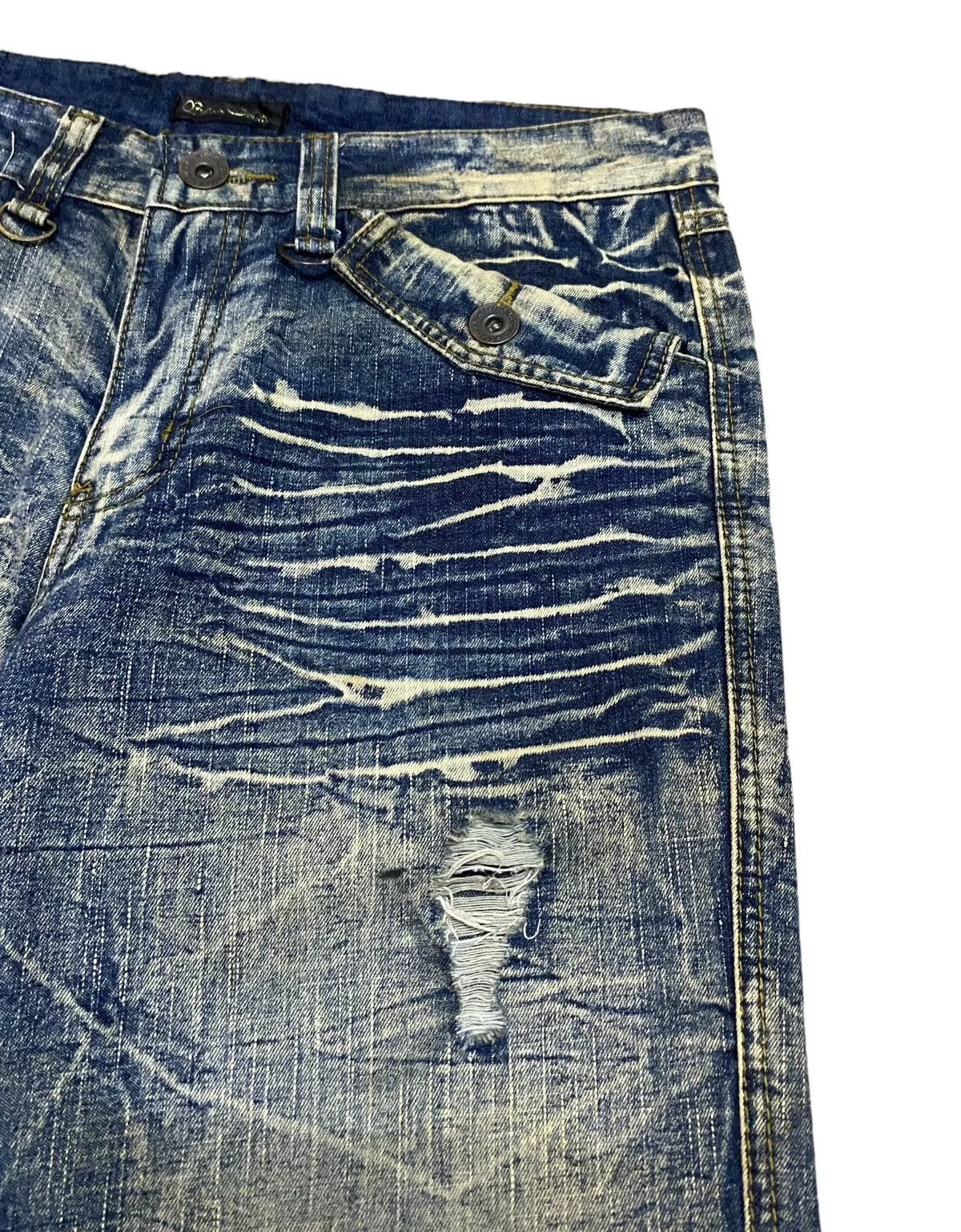 If Six Was Nine Denim If Six Was Nine Rare Design Vintage Brand Black Crown Flared Jeans 1990s Blue Avant-Garde