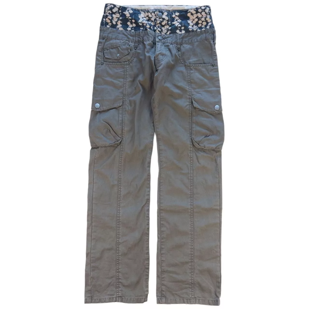 PPFM Denim Vintage PPFM Double Waistband Cargo Trousers Size W31 Brown