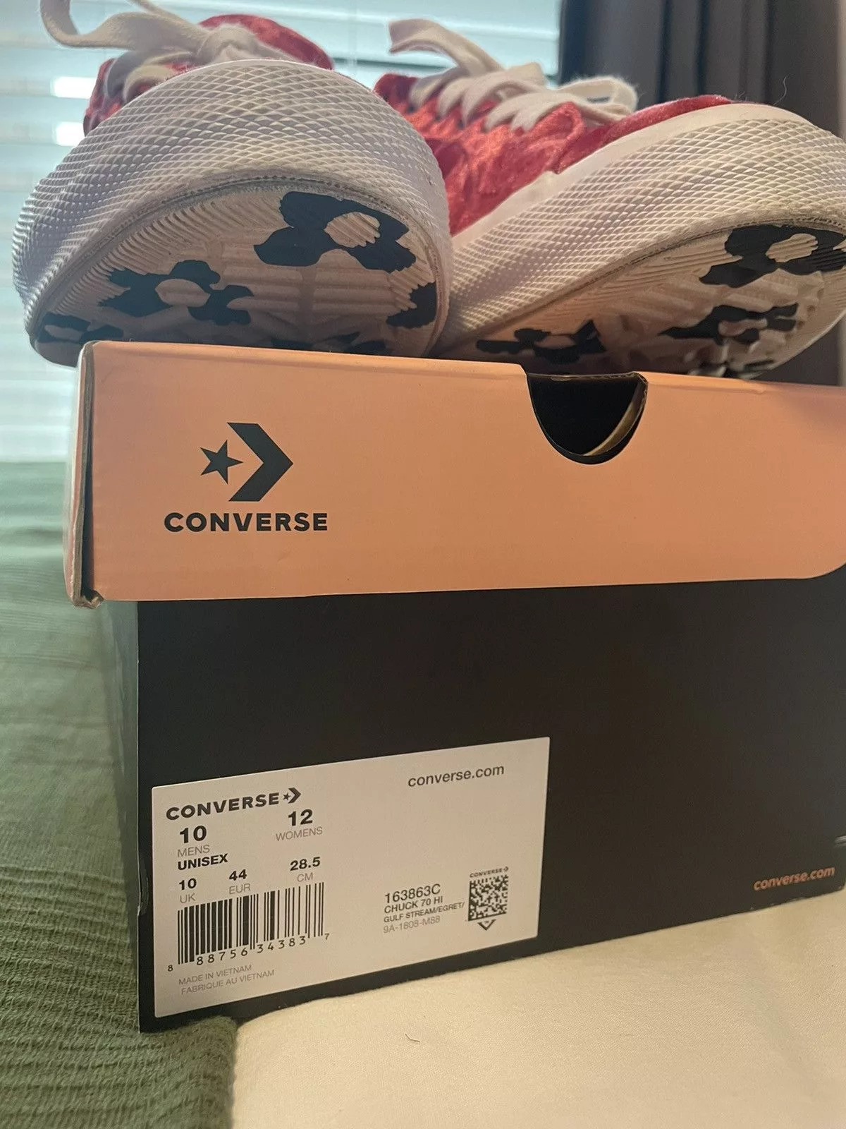 Converse Low Top Sneakers Converse × Golf Wang Golf Le Fleur x One Star Quilted Velvet Cherry Red