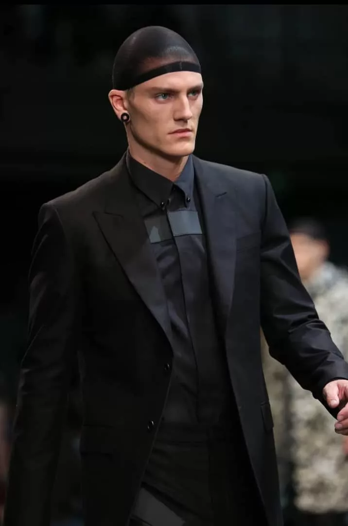 Givenchy Shirts Button Ups Givenchy SS15 Runway Leather Patch Shirt Size38/44 Black
