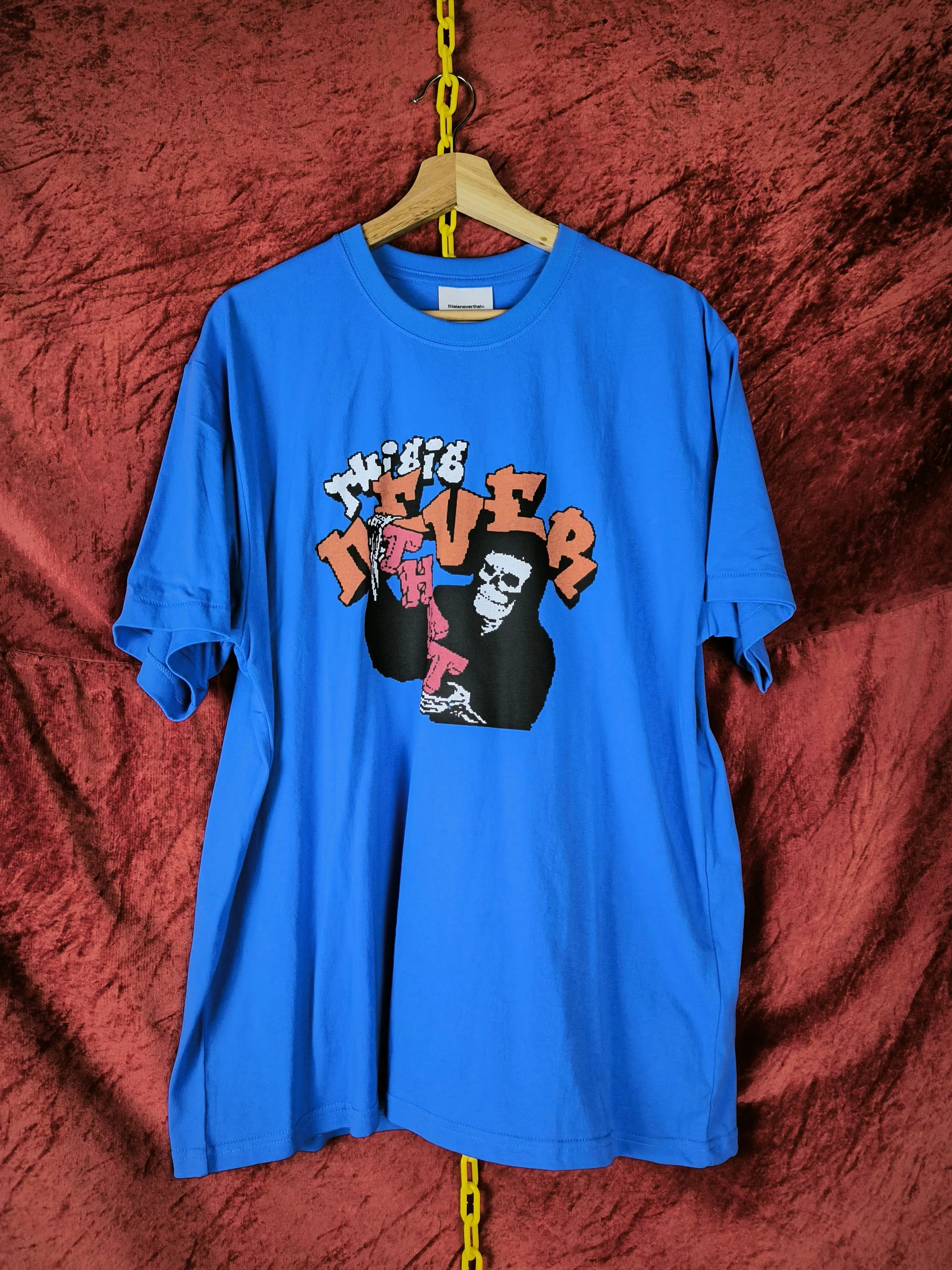 thisisneverthat Short Sleeve T Shirts thisisneverthat Skeleton Blue Tee Streetwear