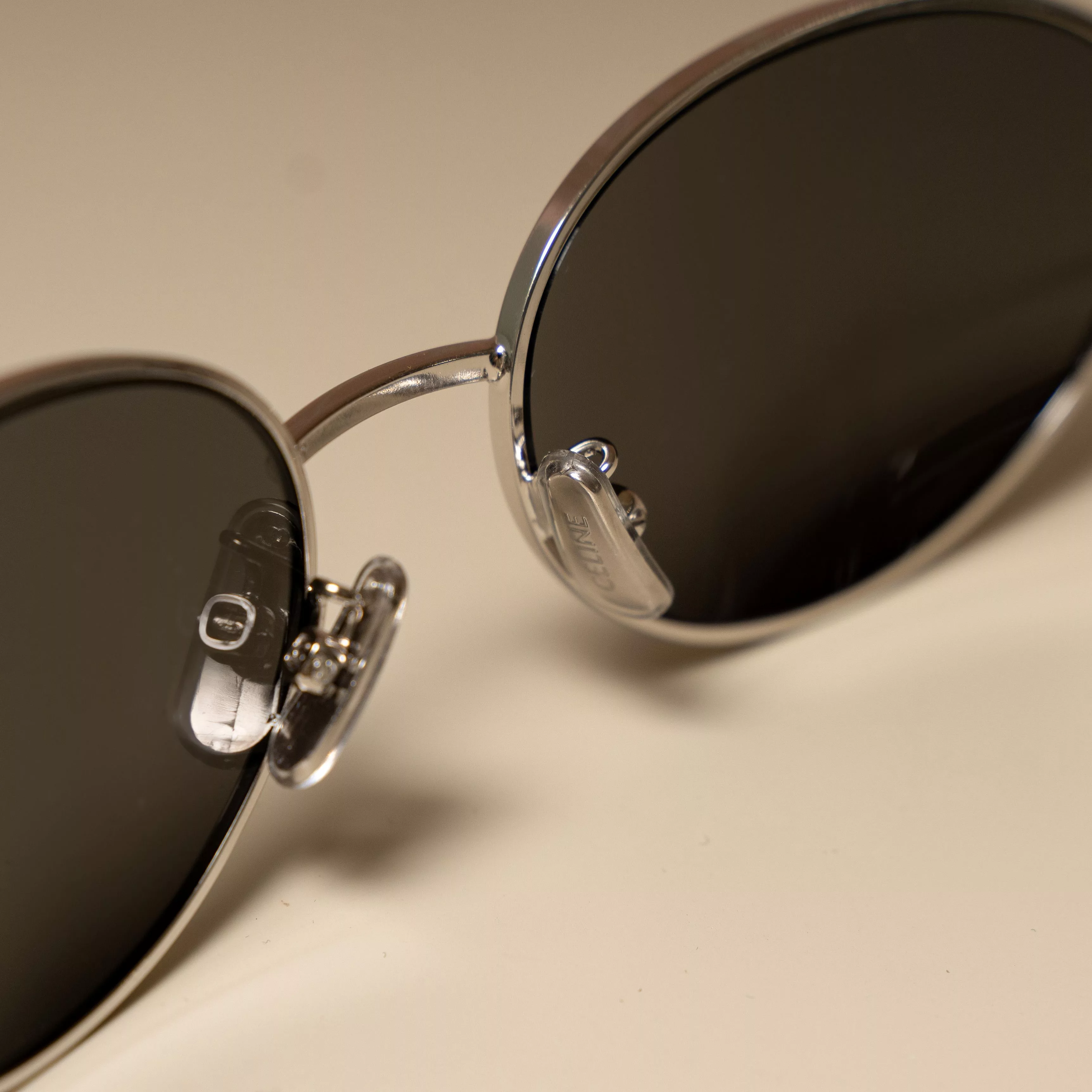 Celine Glasses CELINE Triomphe Metal SILVER